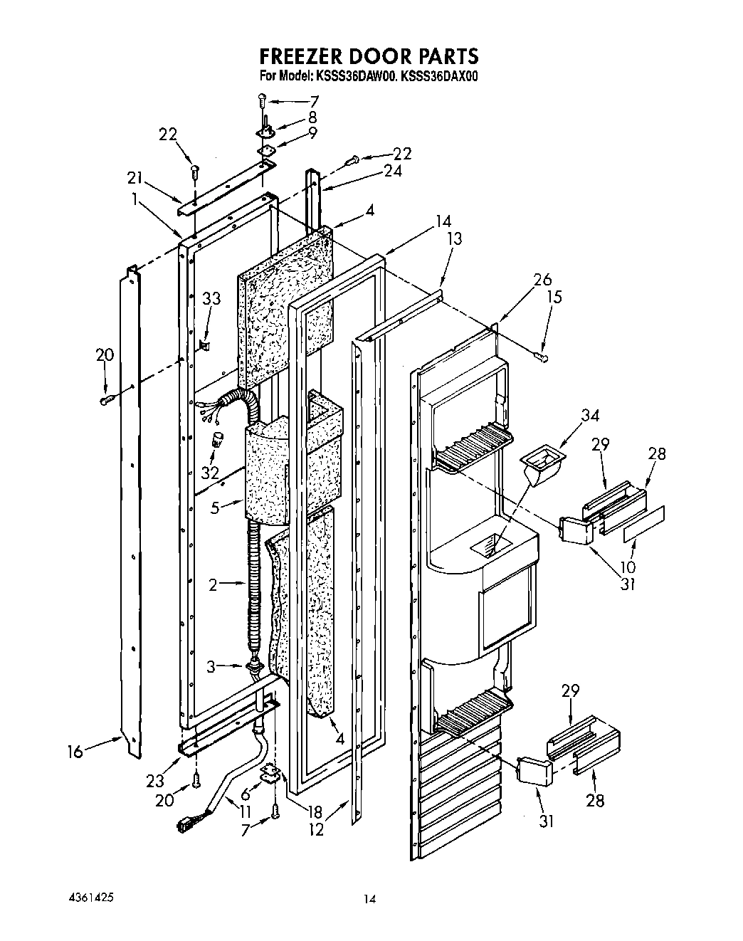 12 - FREEZER DOOR