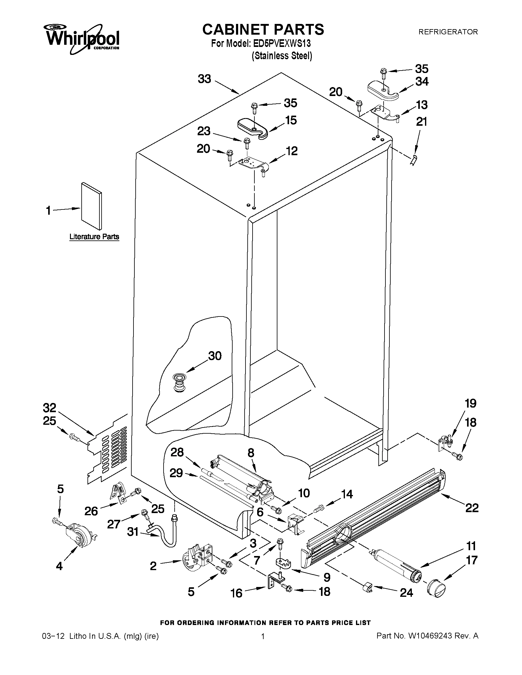 01 - CABINET PARTS