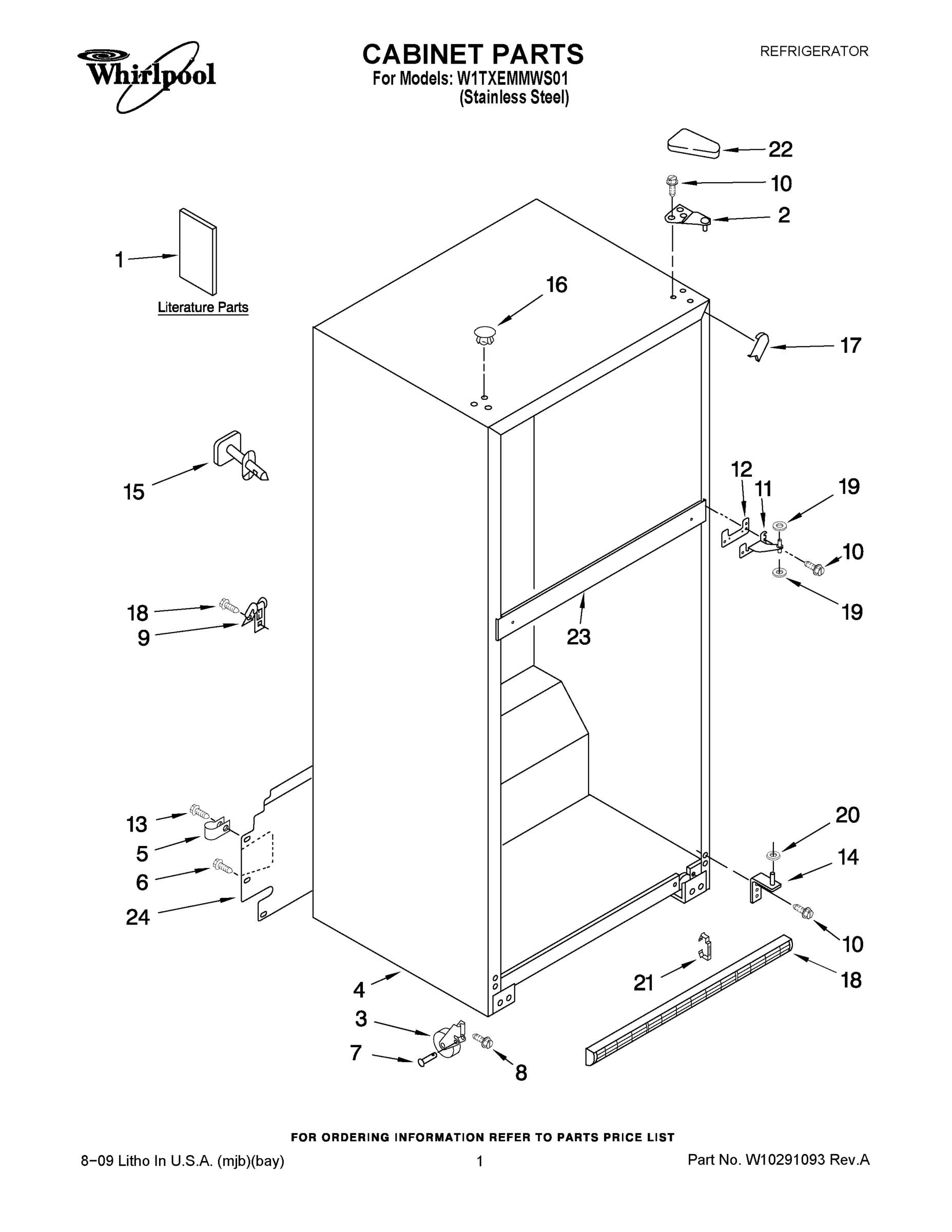 01 - CABINET PARTS