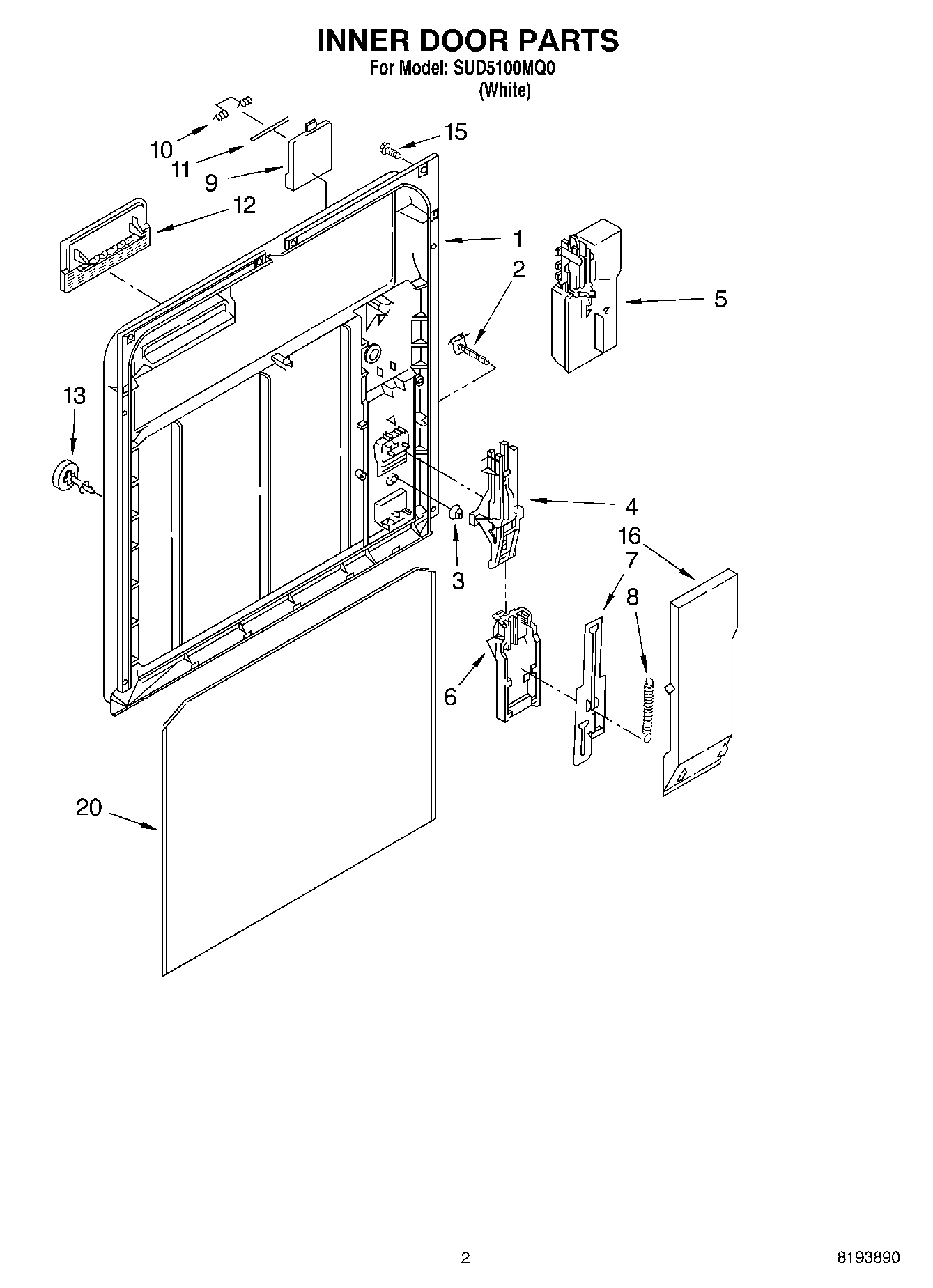 02 - INNER DOOR PARTS