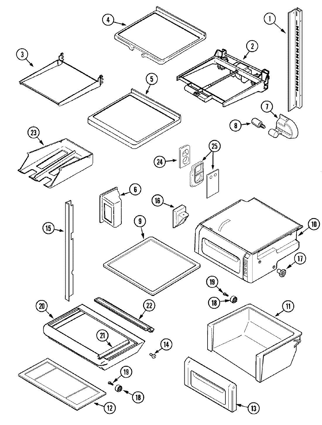11 - SHELVES & ACCESSORIES