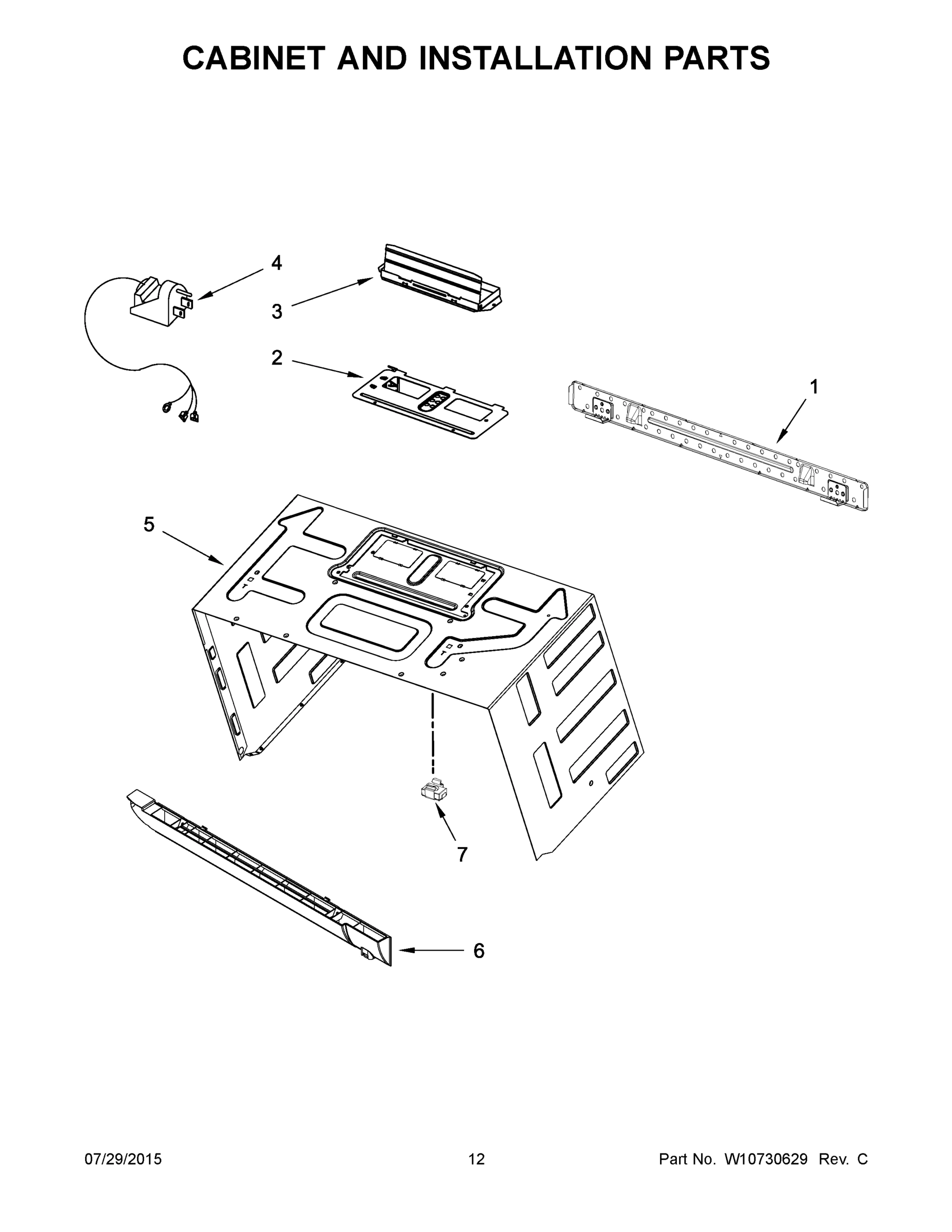 07 - CABINET AND INSTALLATION PARTS