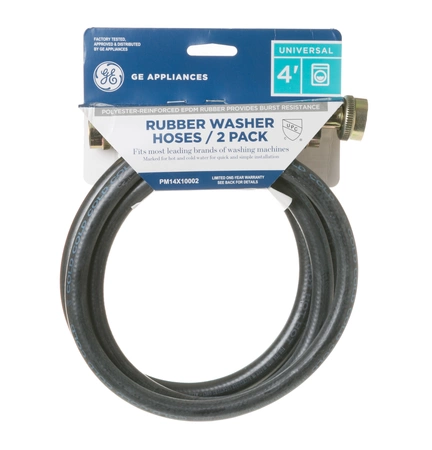 PM14X10002 GE Washer 2 Pack 4FT Rubber Inlet