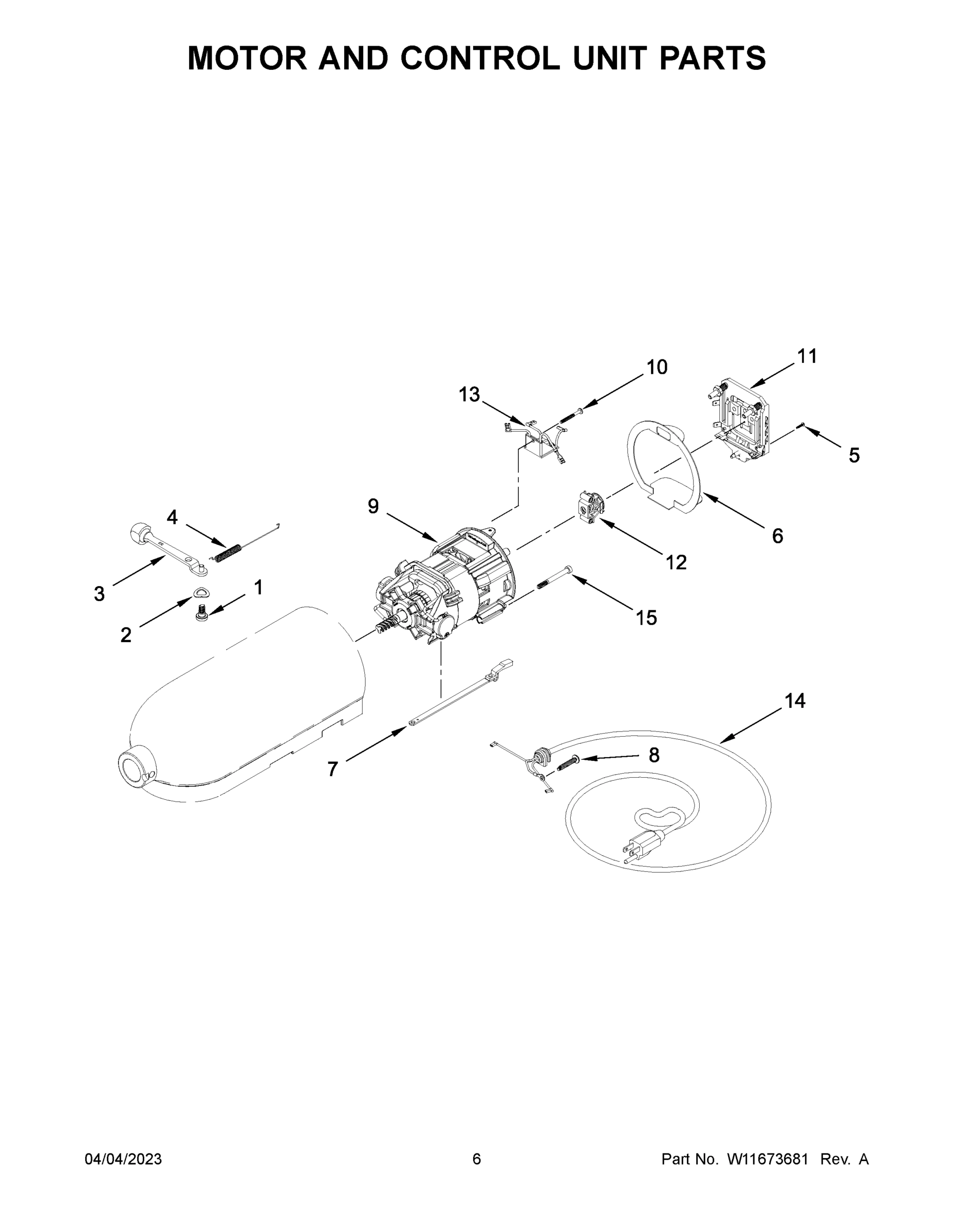 04 - MOTOR AND CONTROL UNIT PARTS