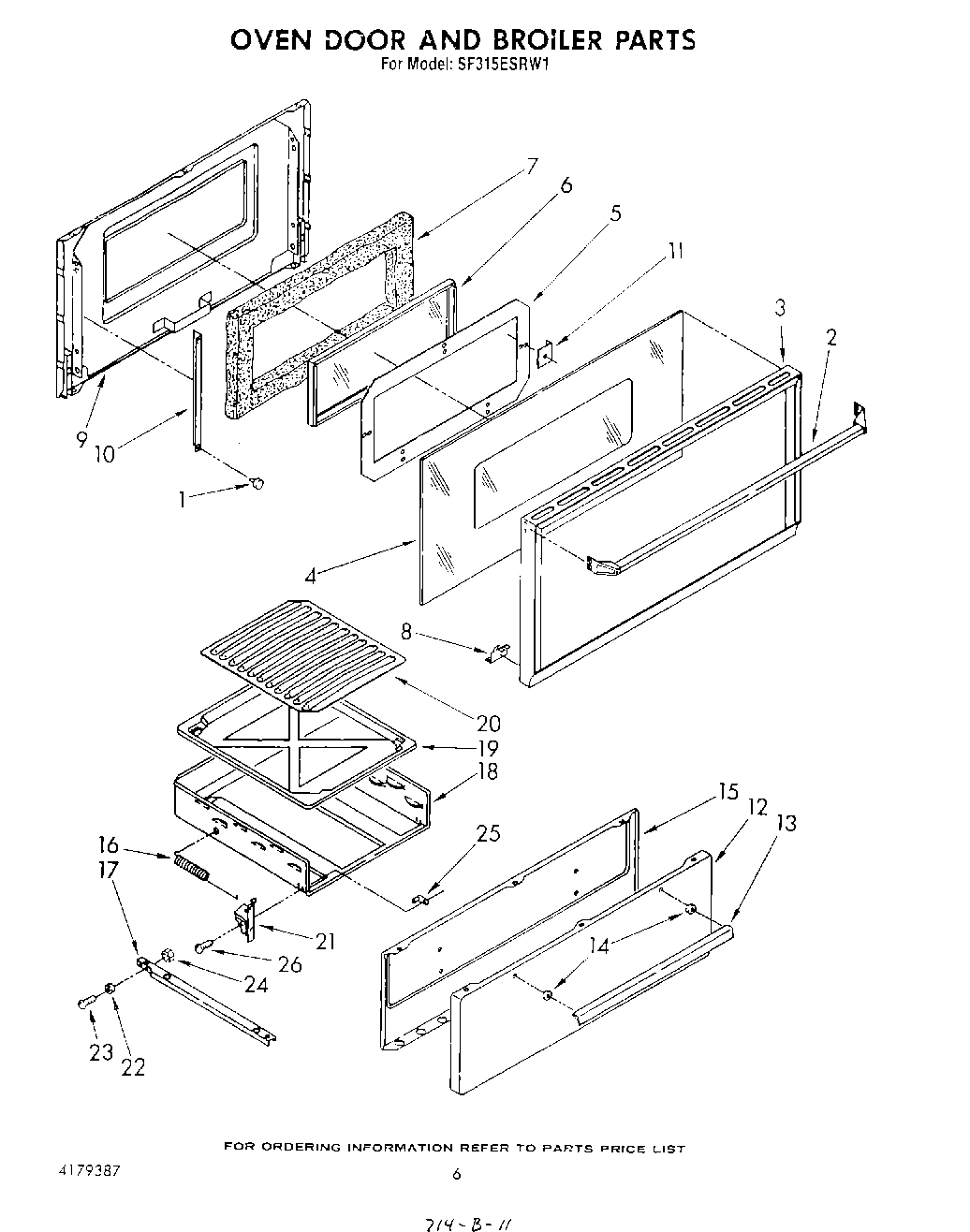 05 - OVEN DOOR AND BROILER