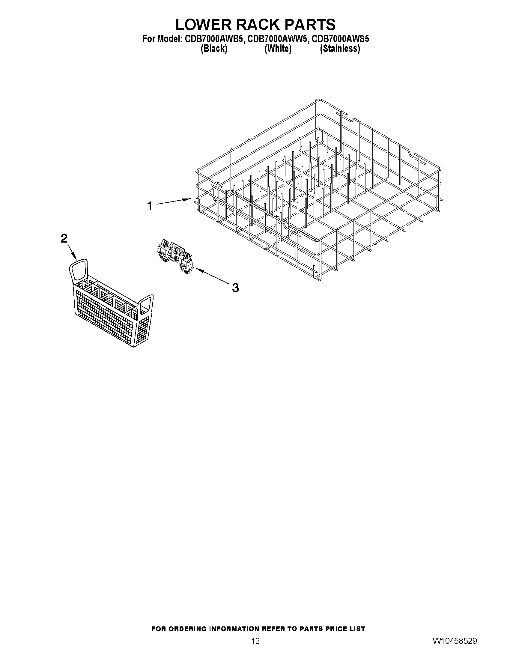 10 - LOWER RACK PARTS