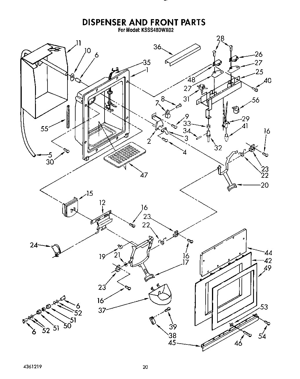 13 - DISPENSER AND FRONT