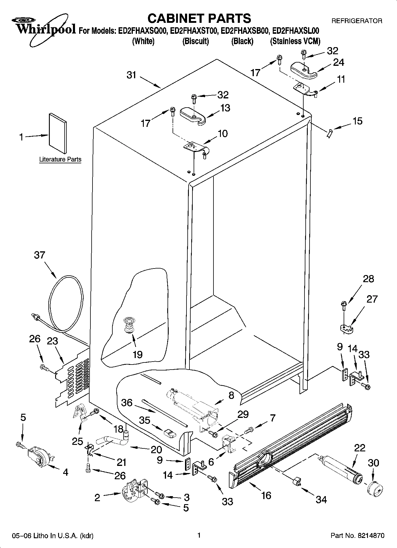01 - CABINET PARTS