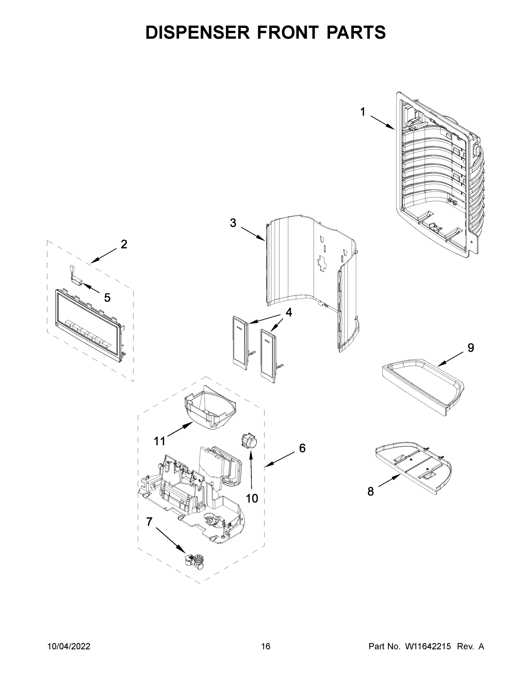 09 - DISPENSER FRONT PARTS