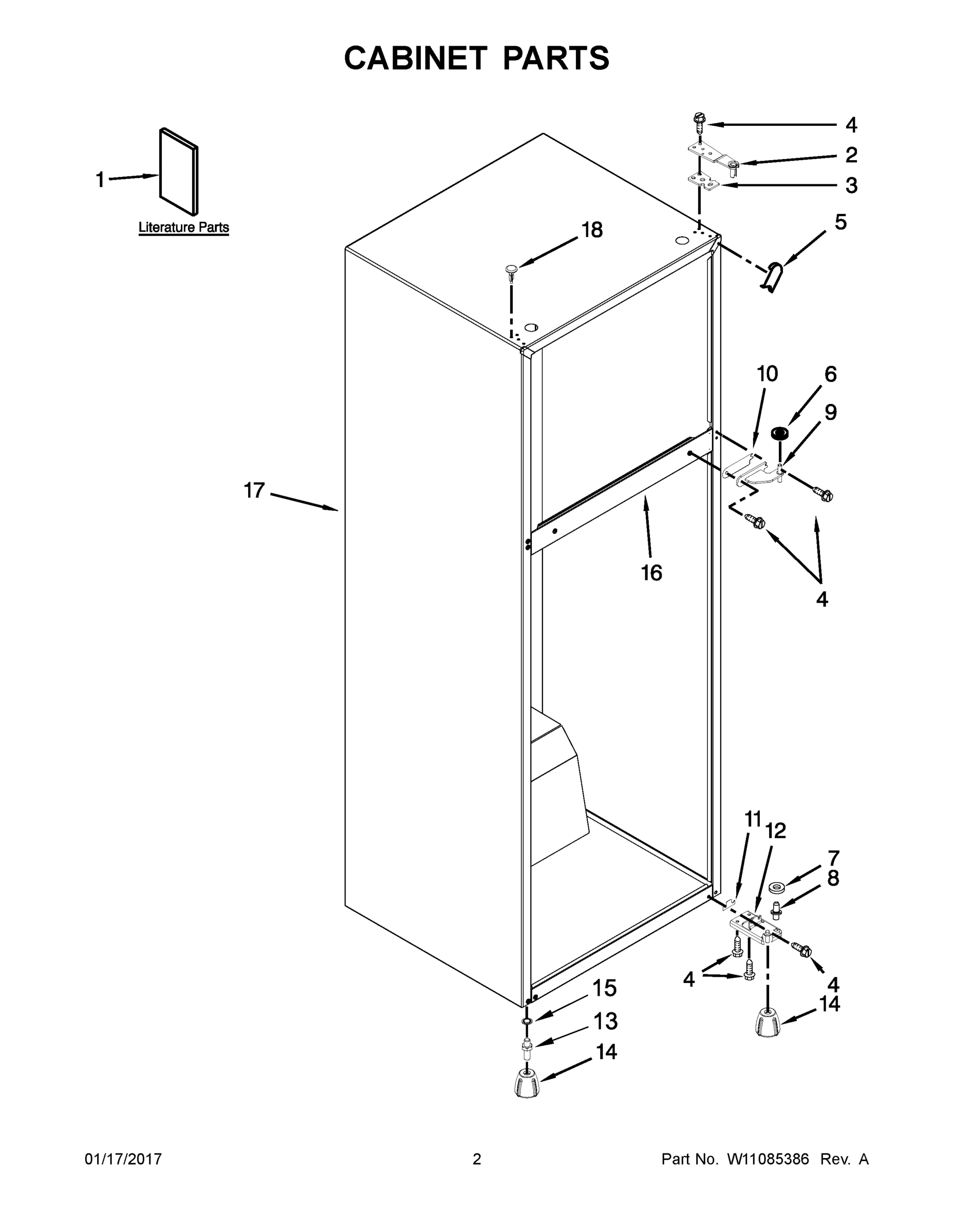 02 - CABINET PARTS