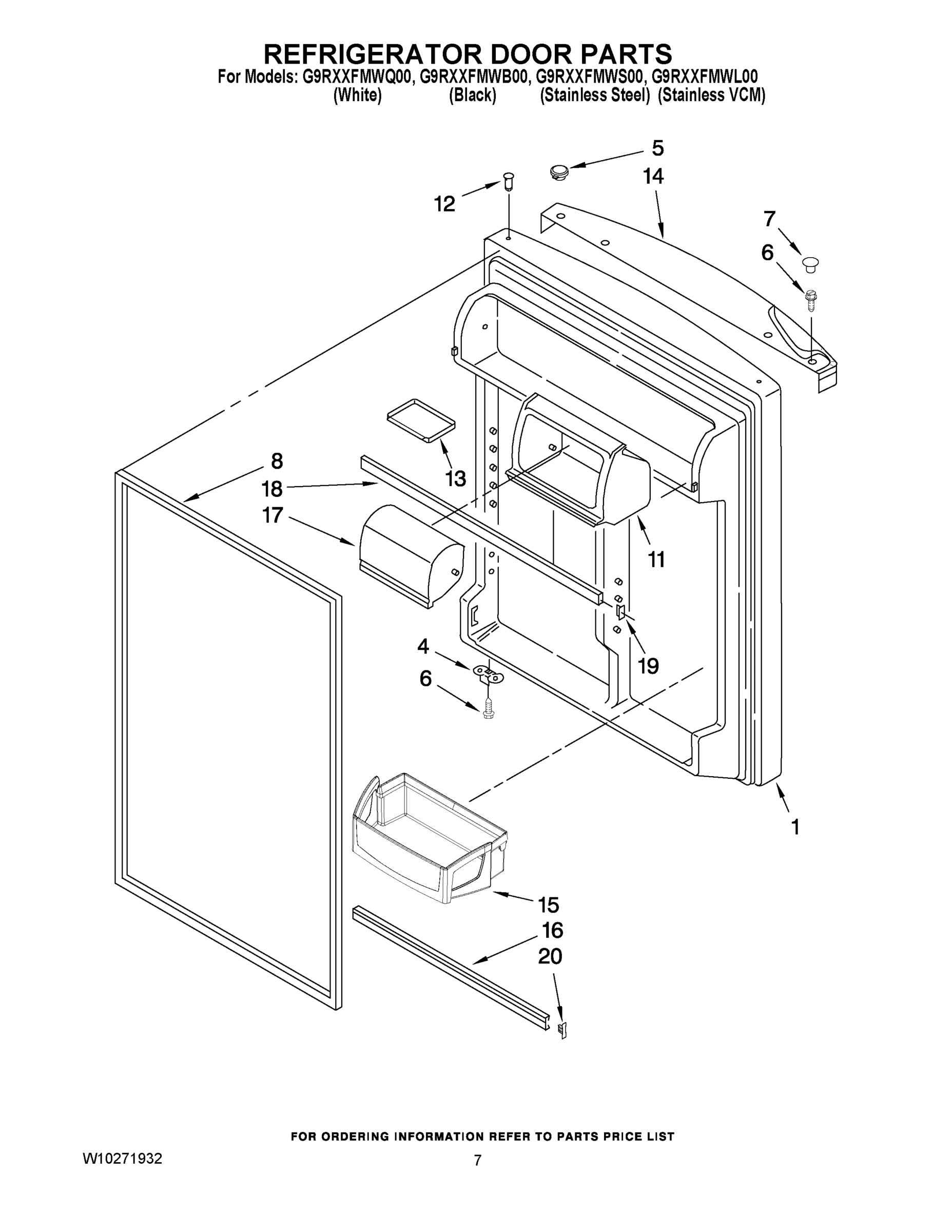 04 - REFRIGERATOR DOOR PARTS