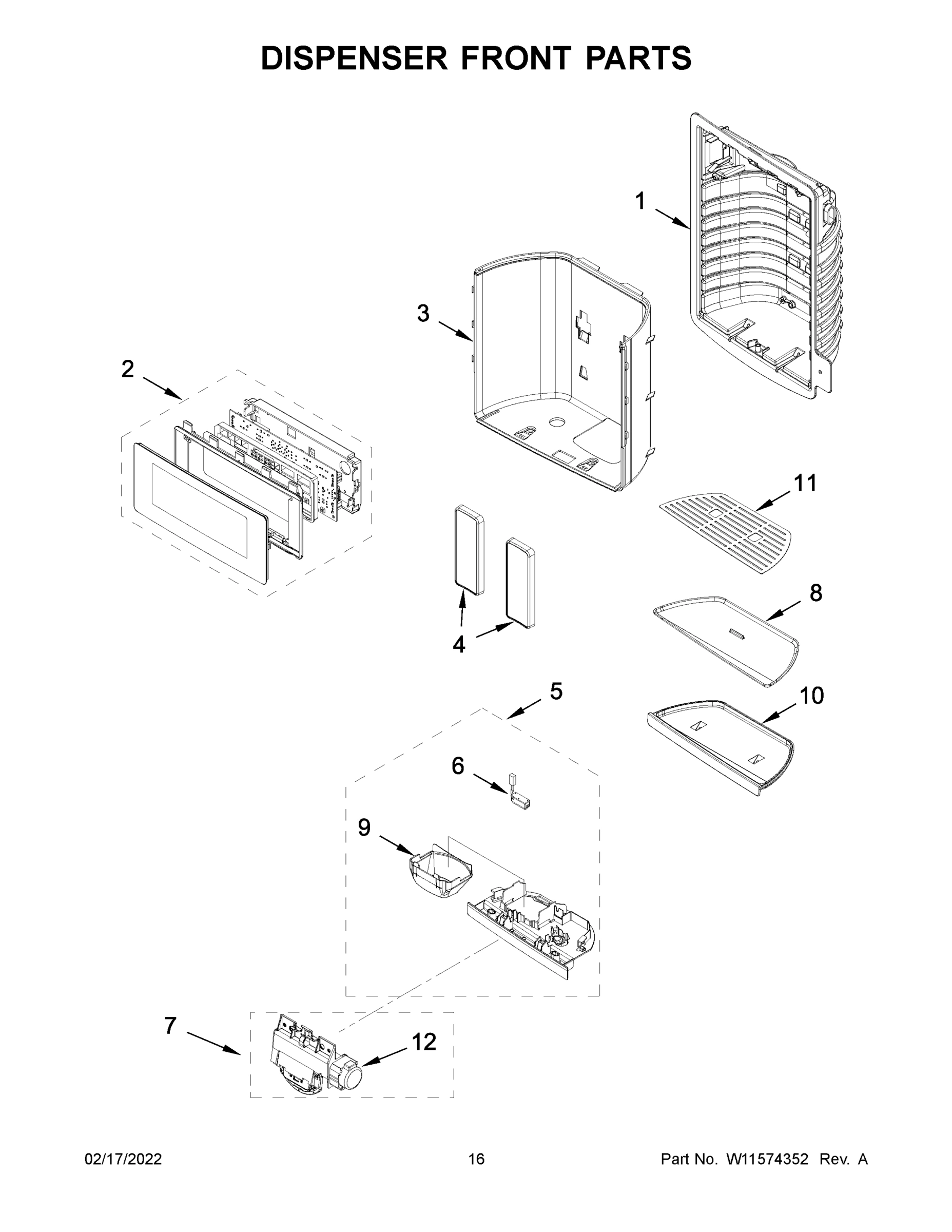 09 - DISPENSER FRONT PARTS