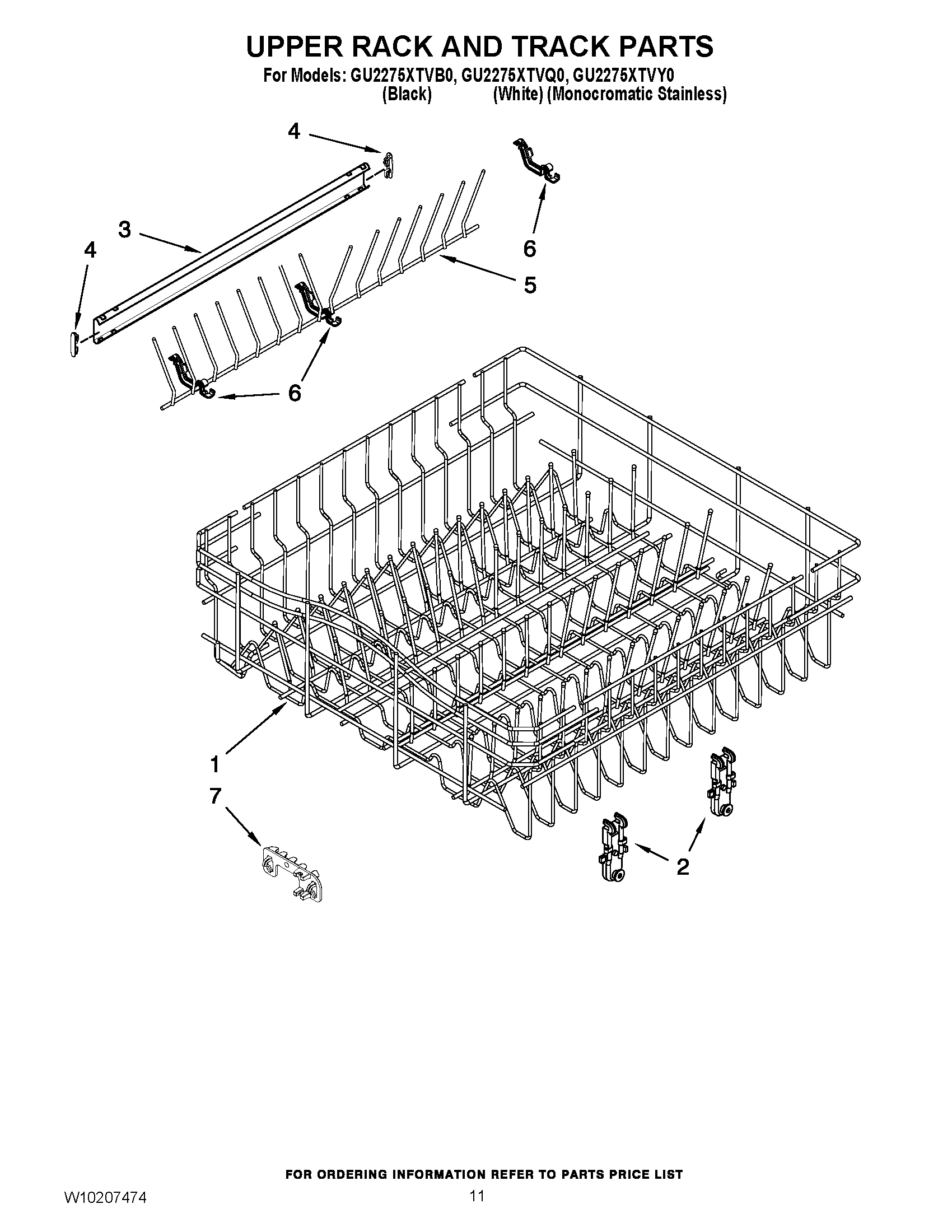 09 - UPPER RACK AND TRACK PARTS
