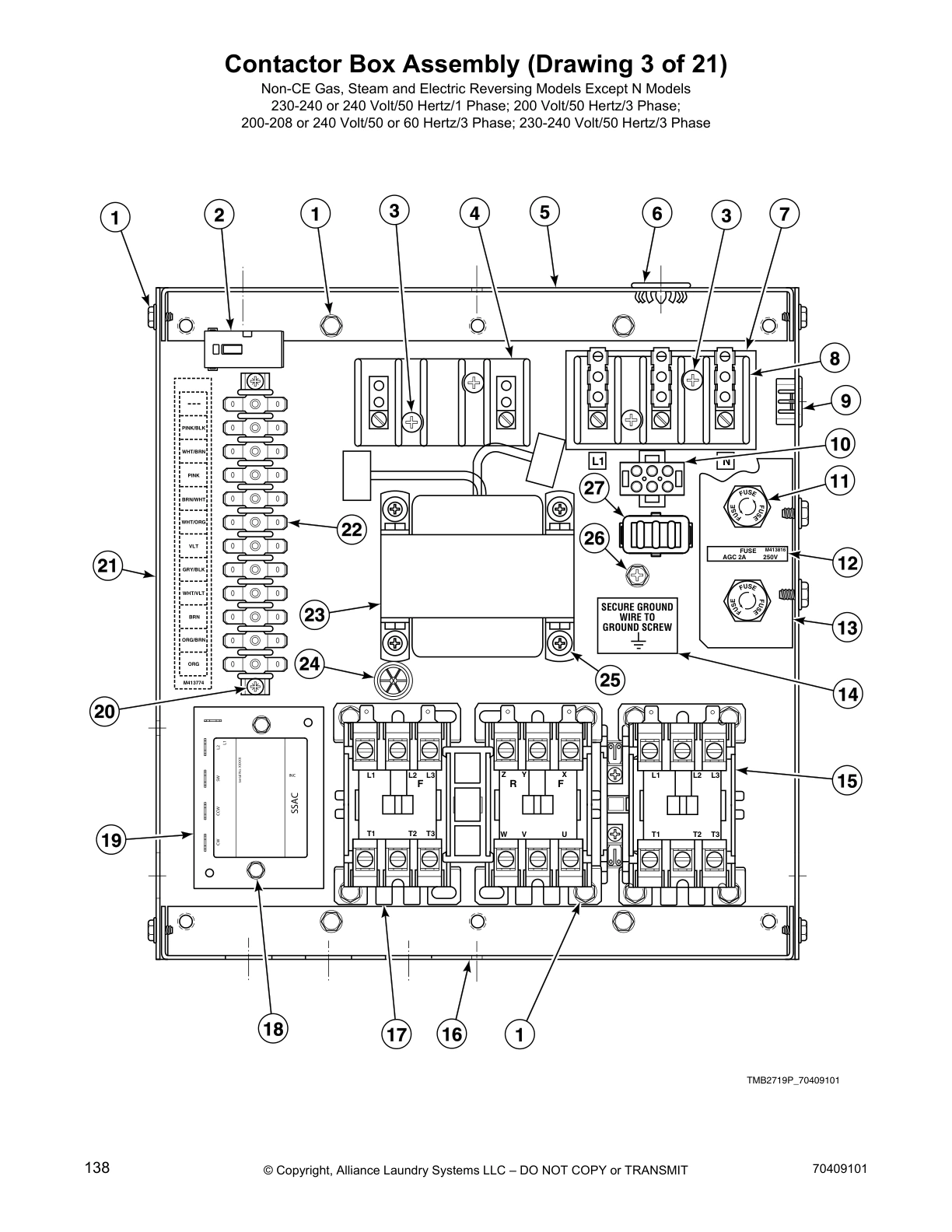 Contactor Box Assembly (Drawing 3 of 21)