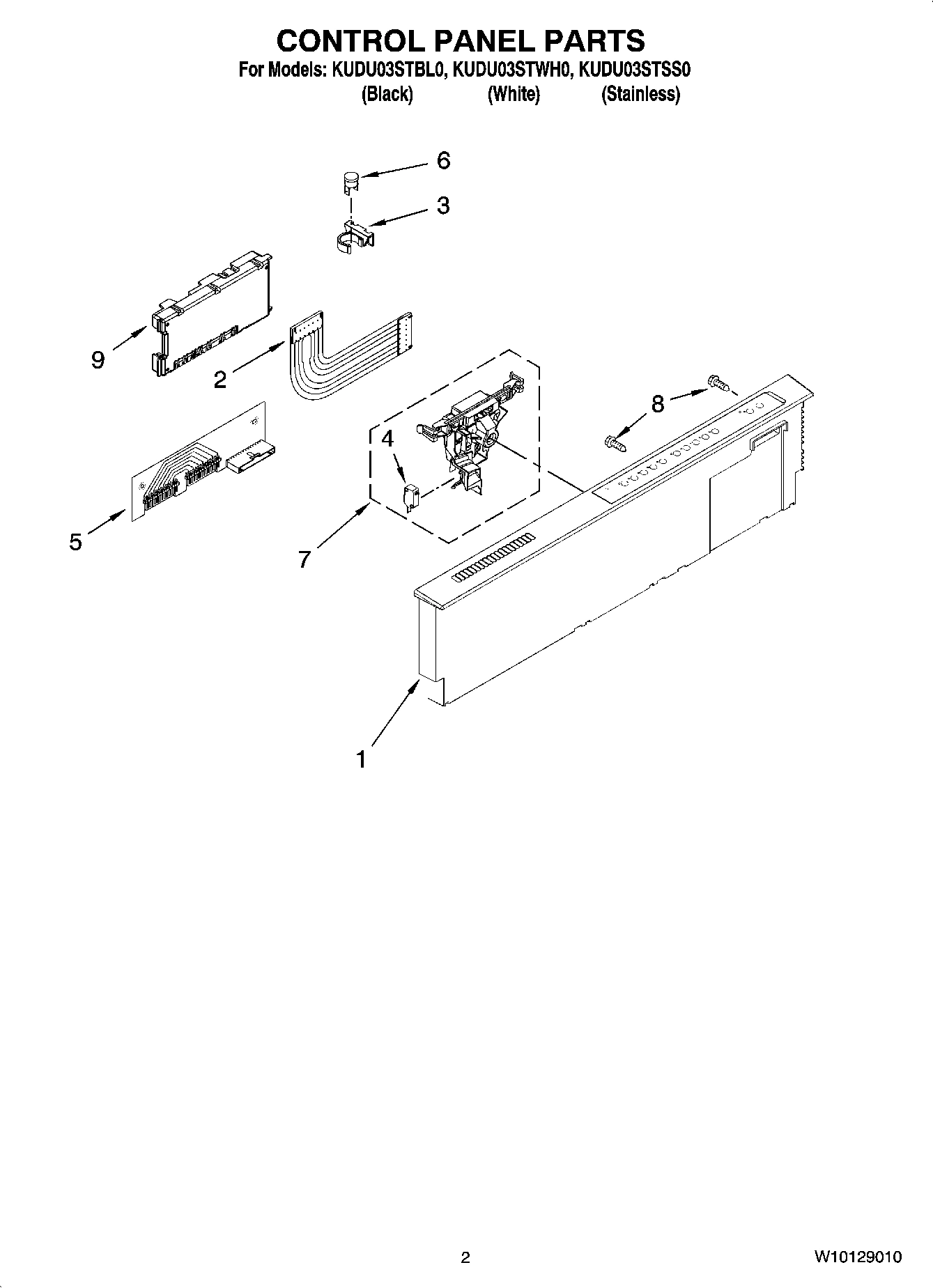02 - CONTROL PANEL PARTS