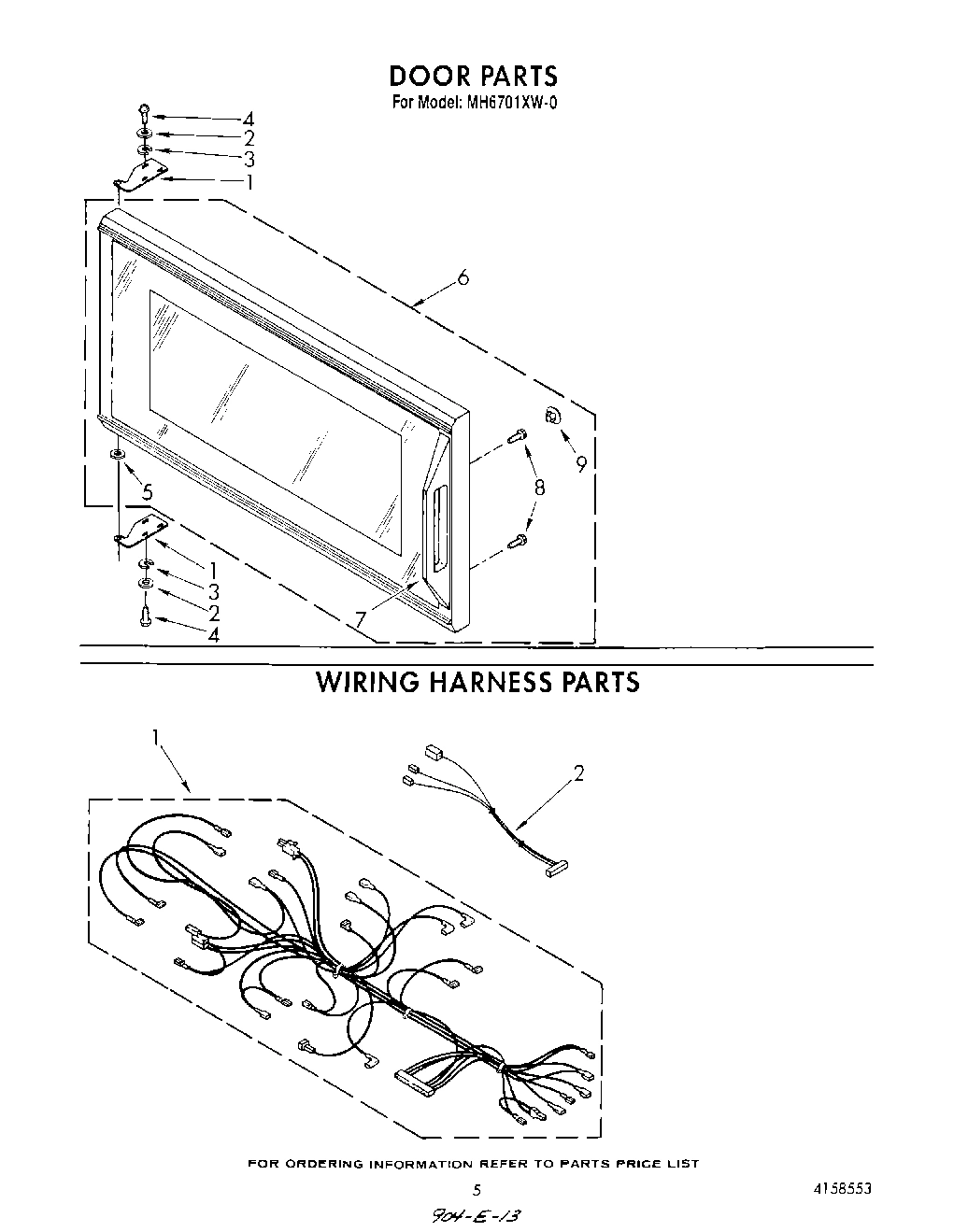 05 - DOOR , WIRING HARNESS , LIT/OPTIONAL