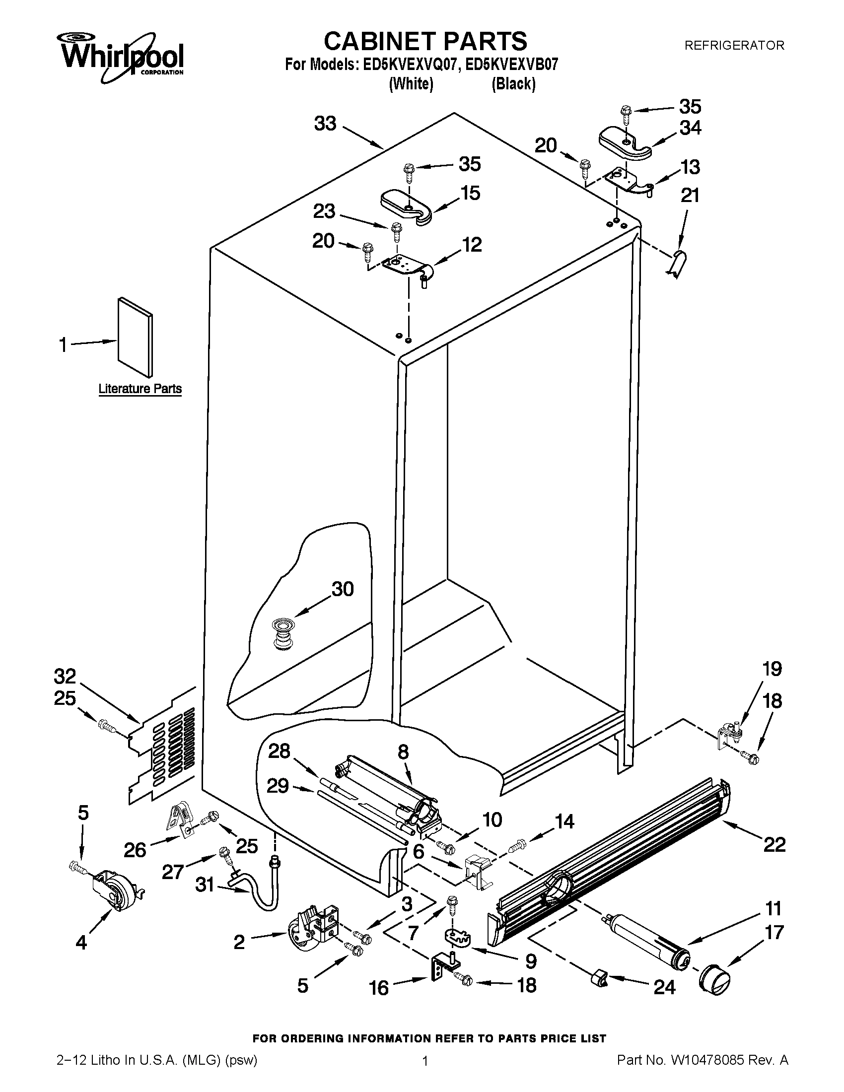01 - CABINET PARTS