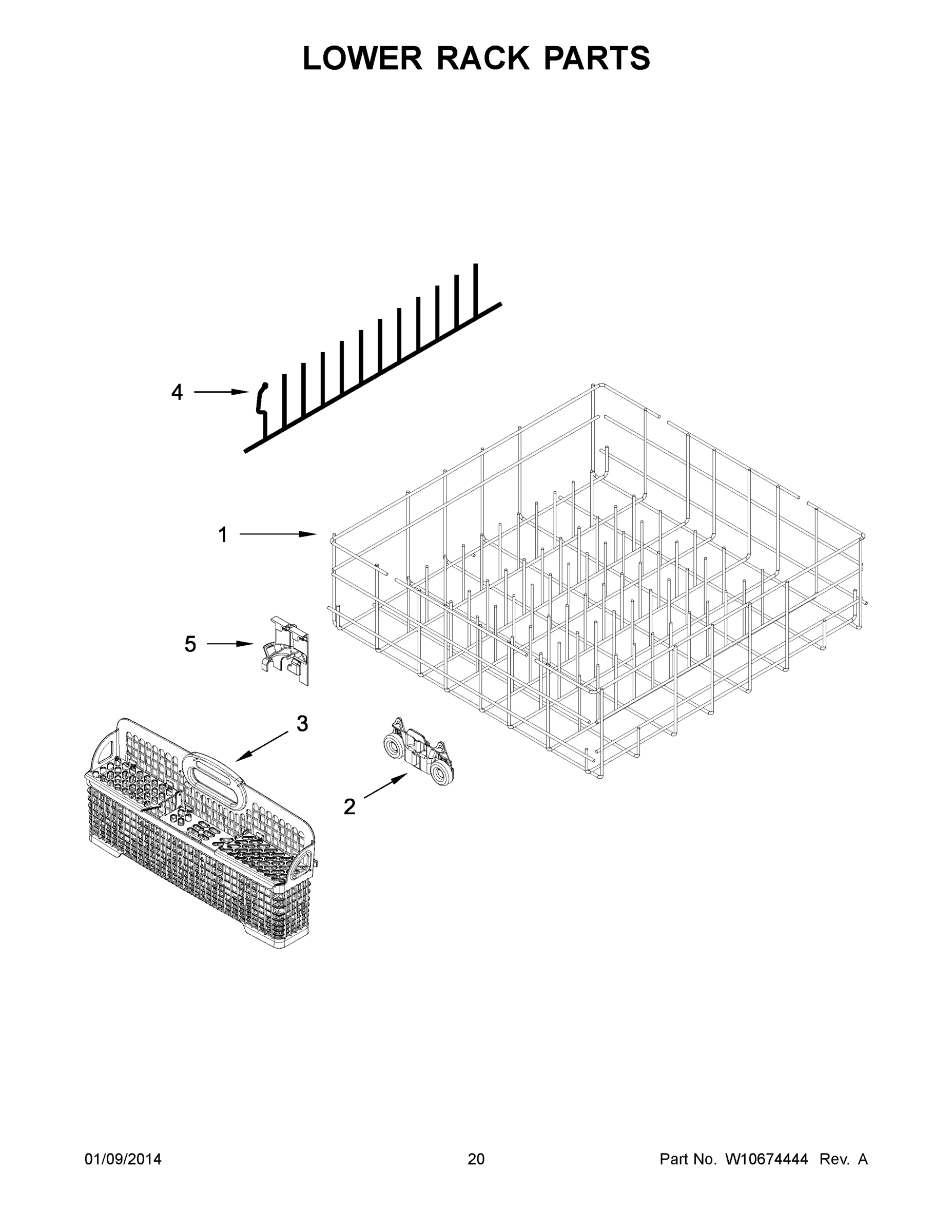 11 - LOWER RACK PARTS
