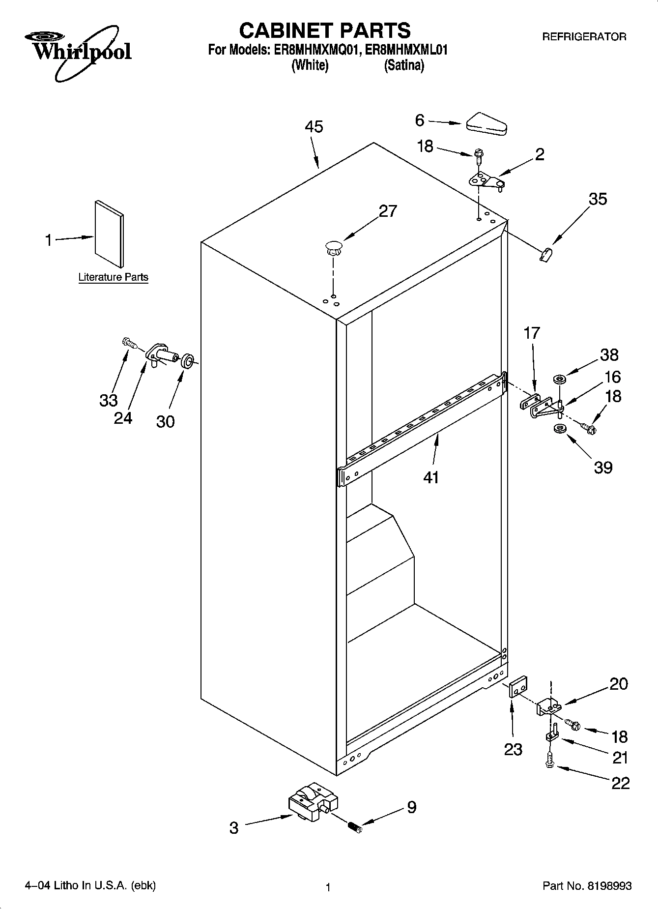01 - CABINET PARTS
