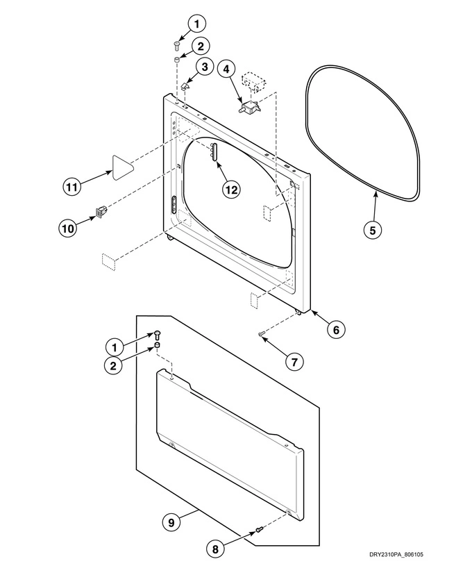 Access Panel, Front Panel And Seal (drawing 1 Of 5)