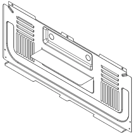 98006083 Whirlpool Range Rear Cover
