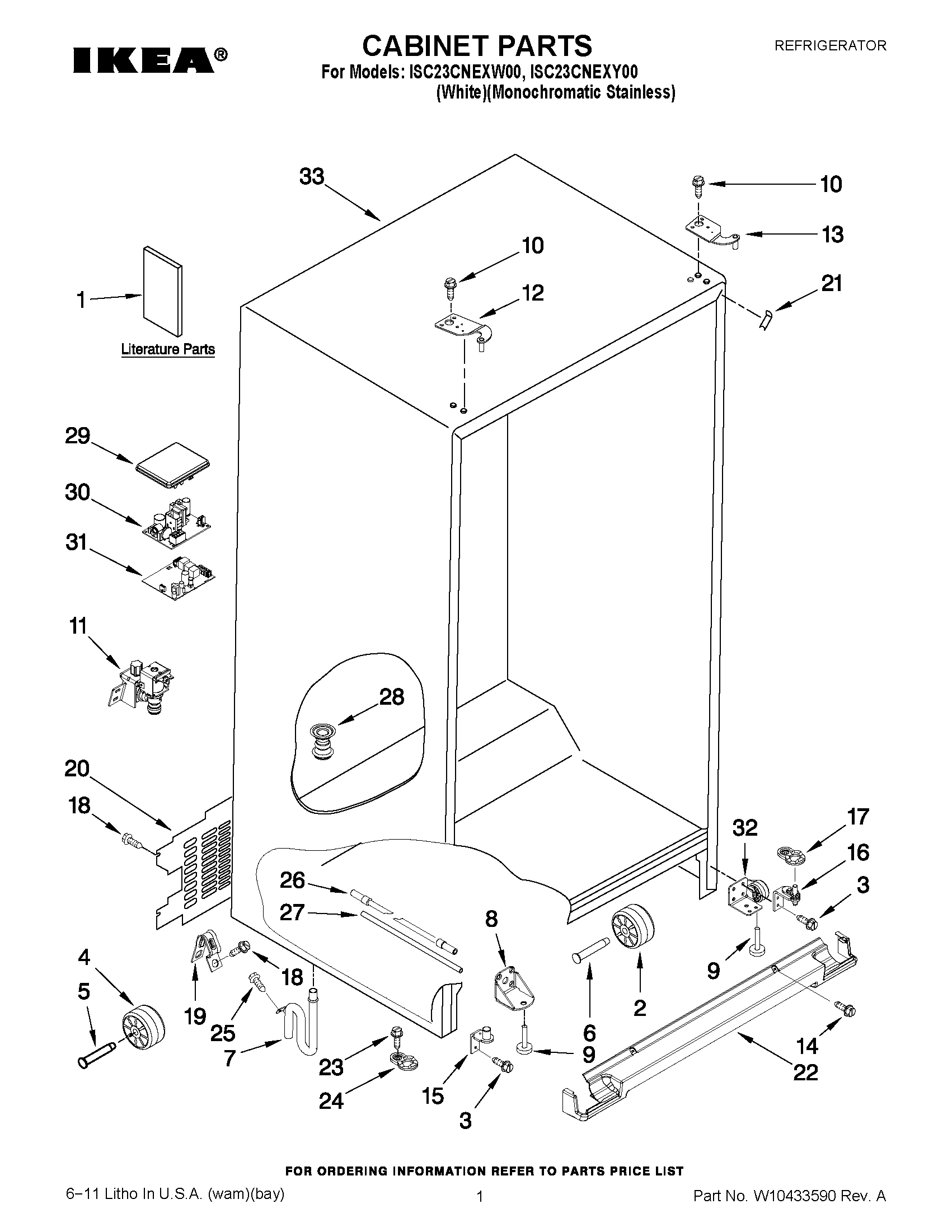 01 - CABINET PARTS