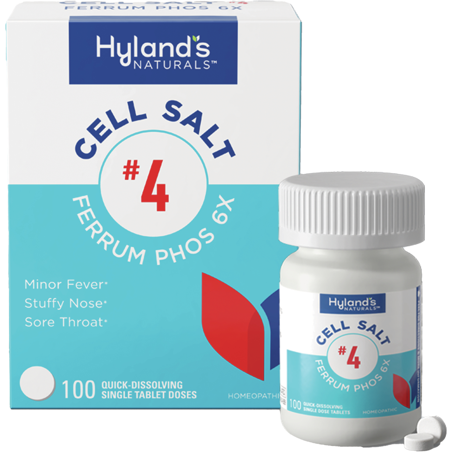 223901 Ferrum Phosphoricum 6X Number 4 Cell Salt - 100 Tablet