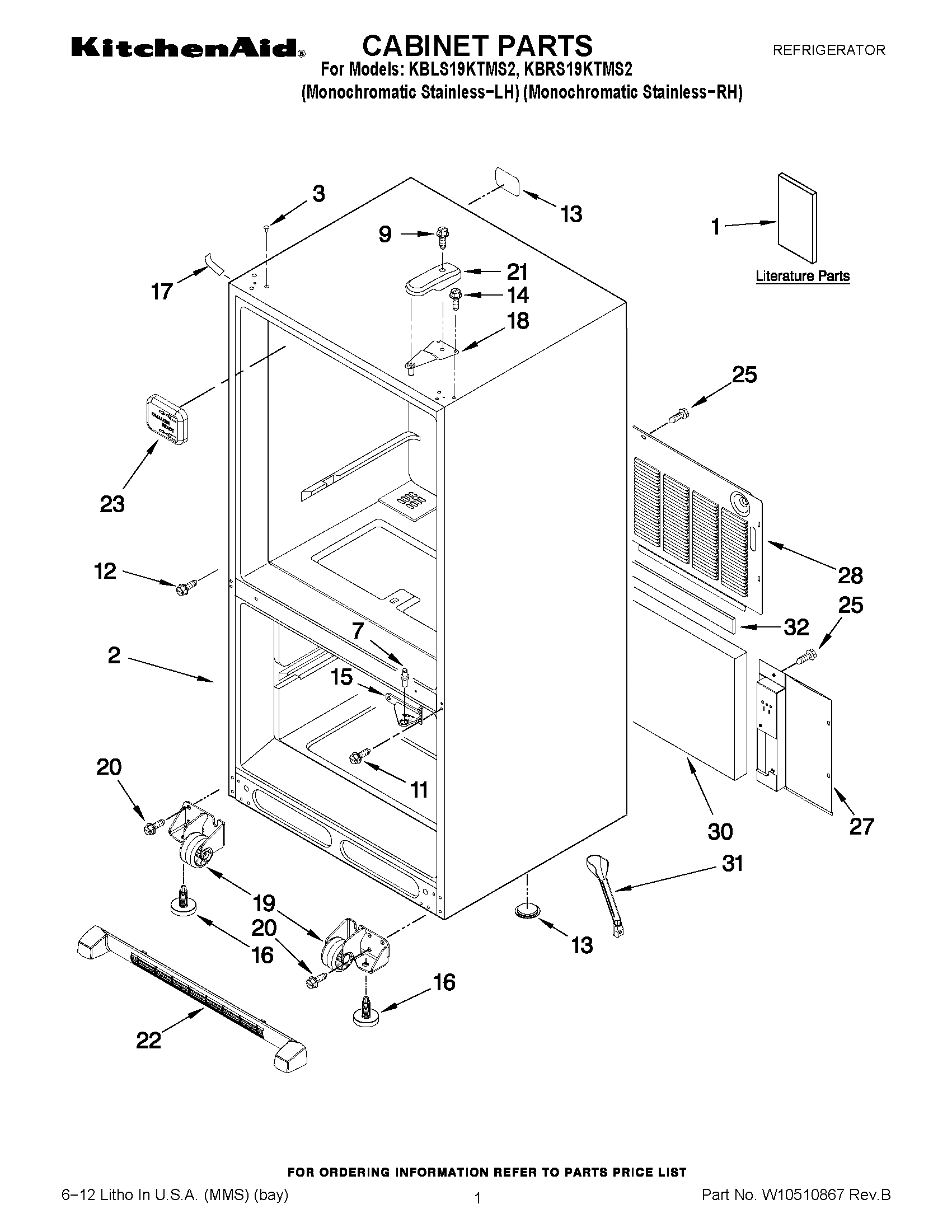 01 - CABINET PARTS