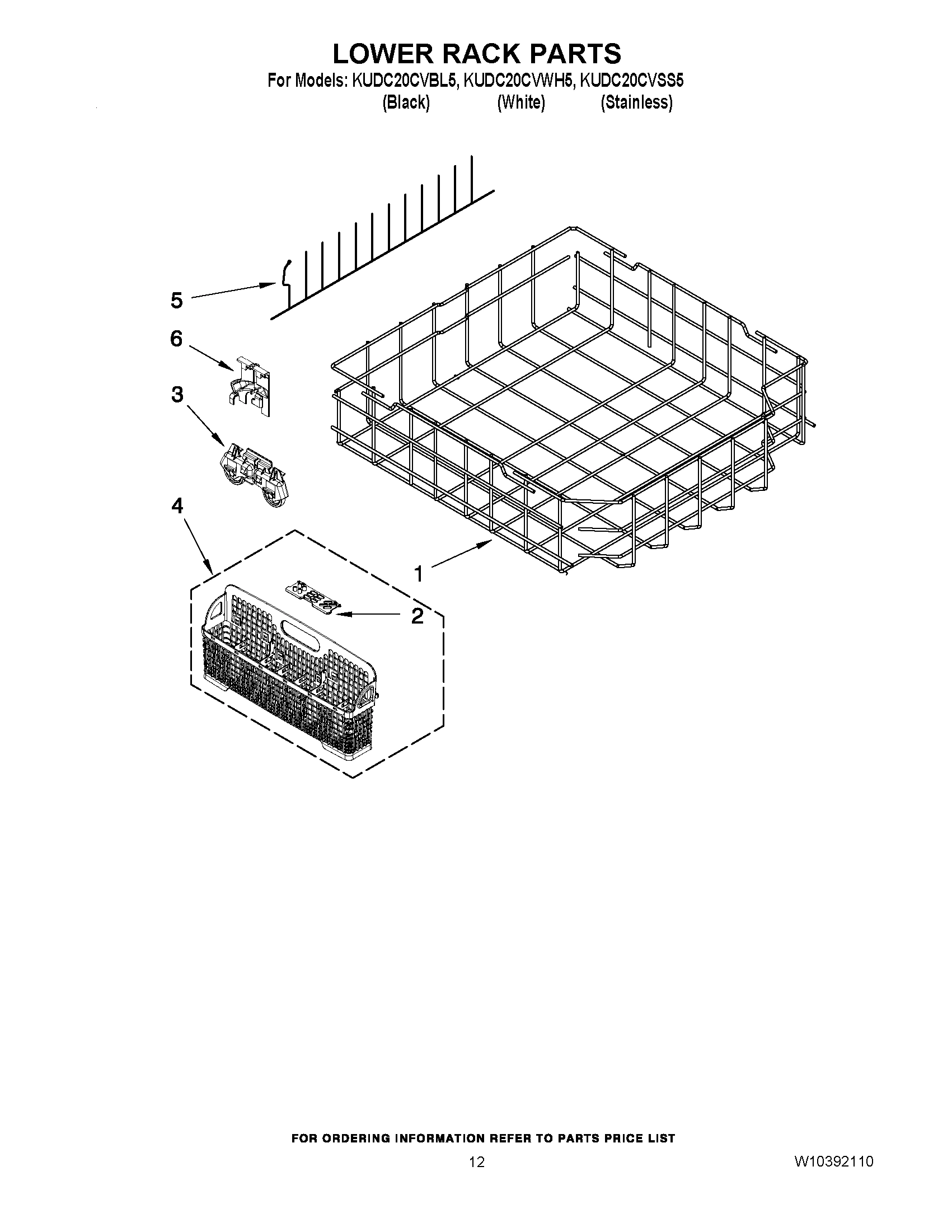 10 - LOWER RACK PARTS