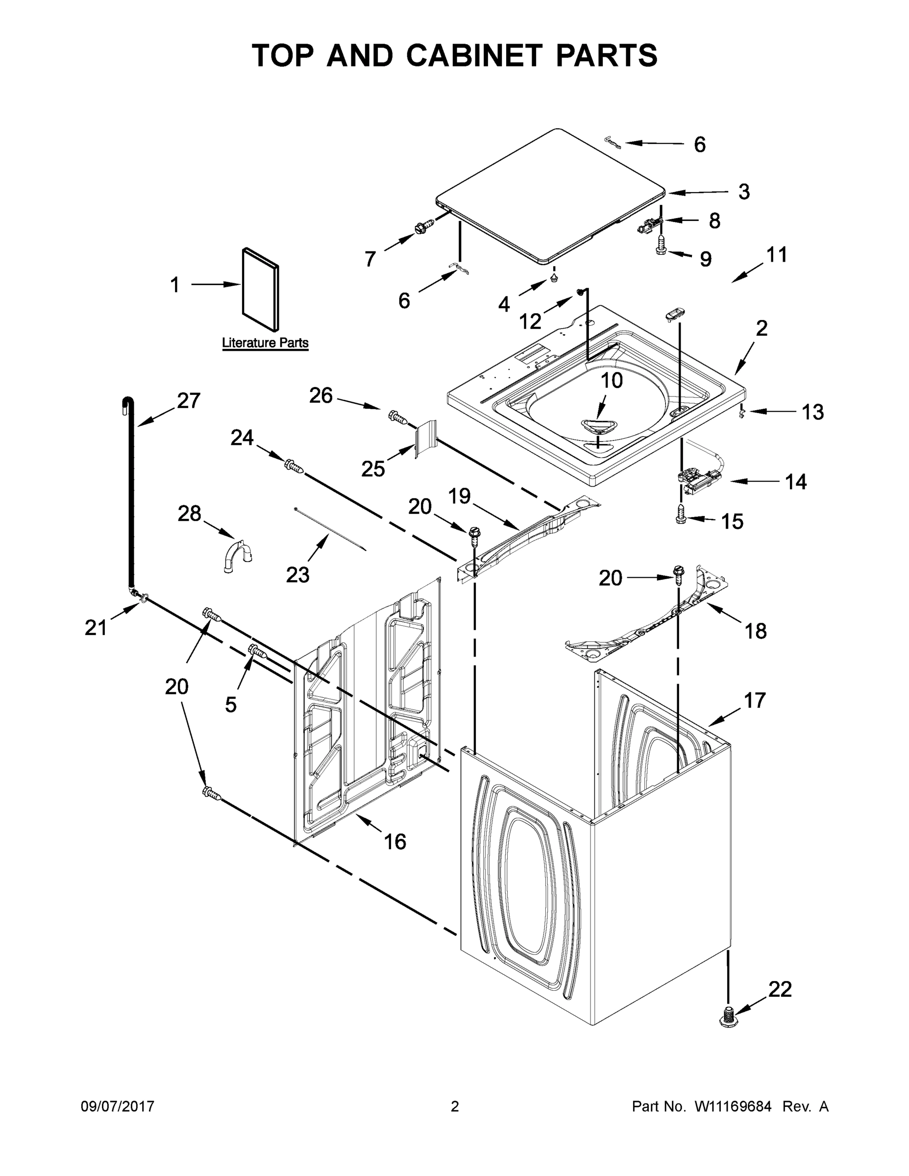 02 - TOP AND CABINET PARTS