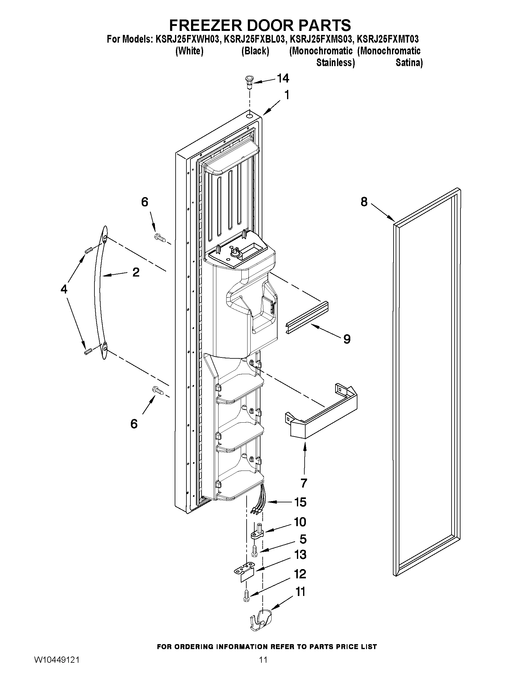 07 - FREEZER DOOR PARTS