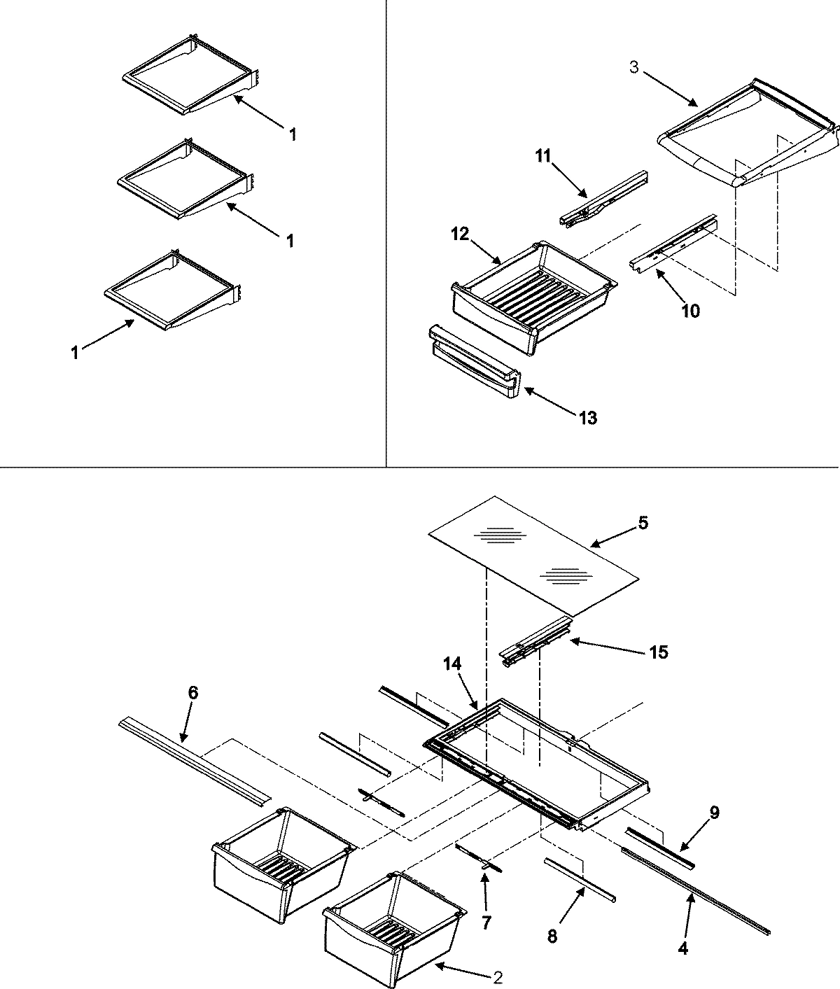 10 - REFRIGERATOR SHELVES