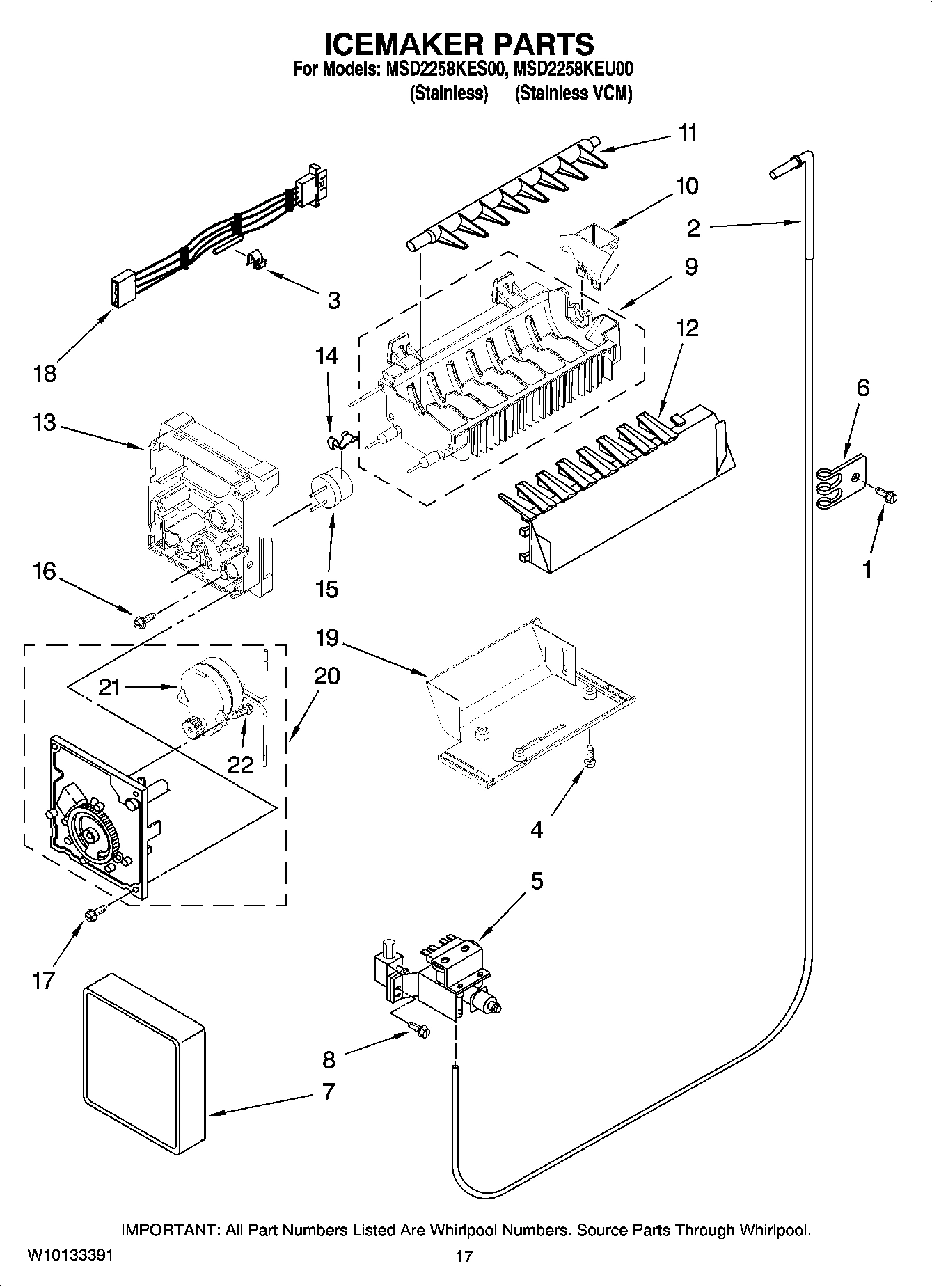 10 - ICEMAKER PARTS