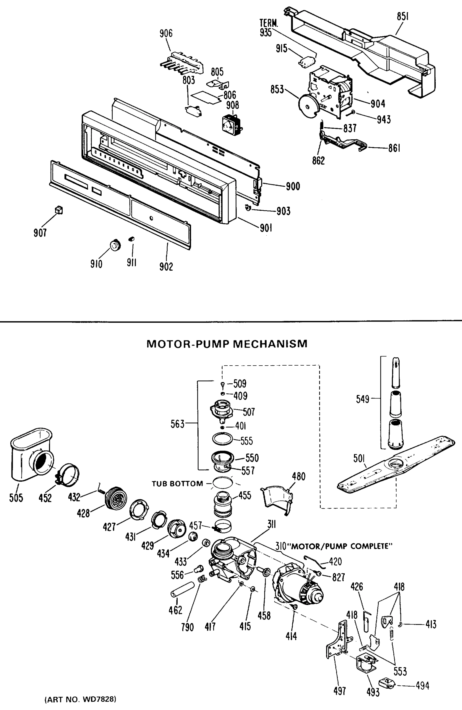MOTOR-PUMP MECHANISM