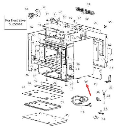 577116 Fisher & Paykel Right Side Panel