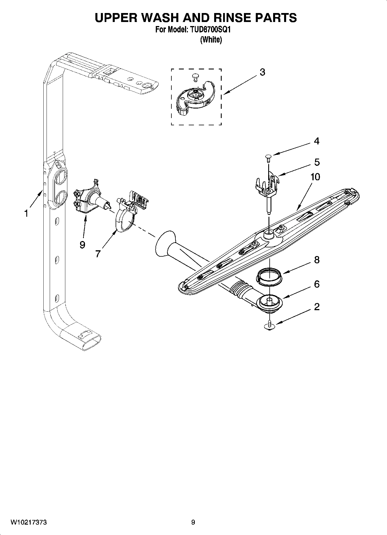 07 - UPPER WASH AND RINSE PARTS