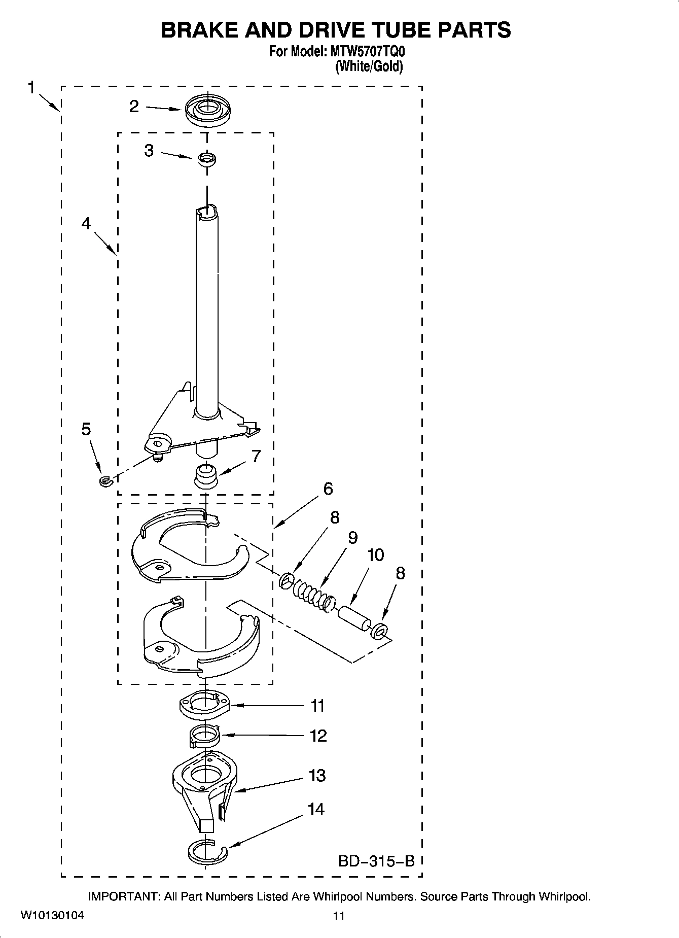 07 - BRAKE AND DRIVE TUBE PARTS