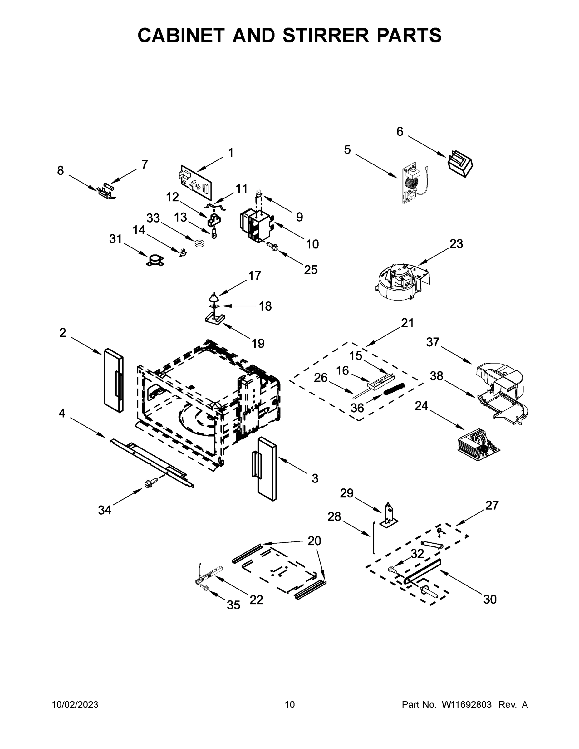 06 - CABINET AND STIRRER PARTS