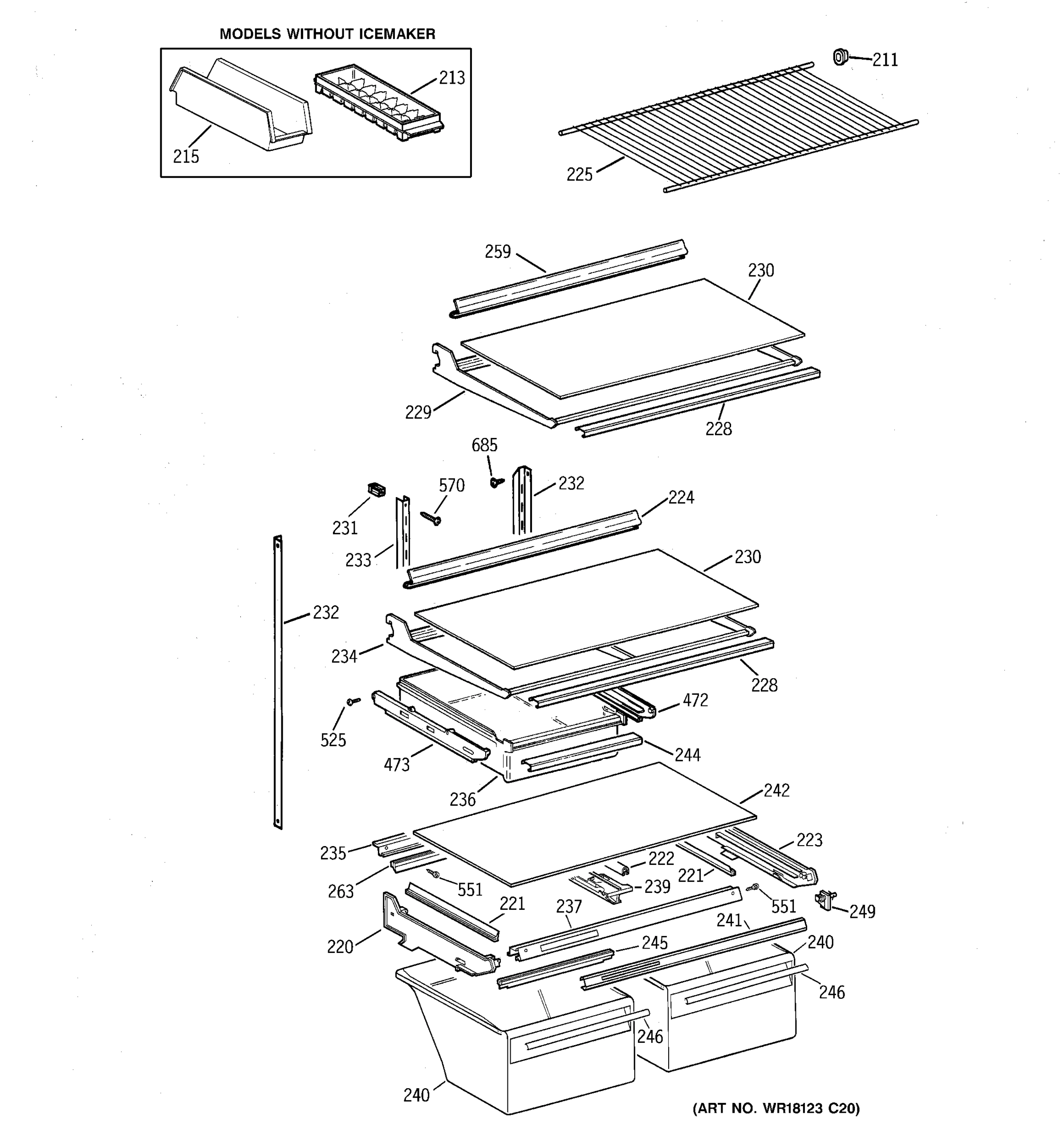 SHELVES