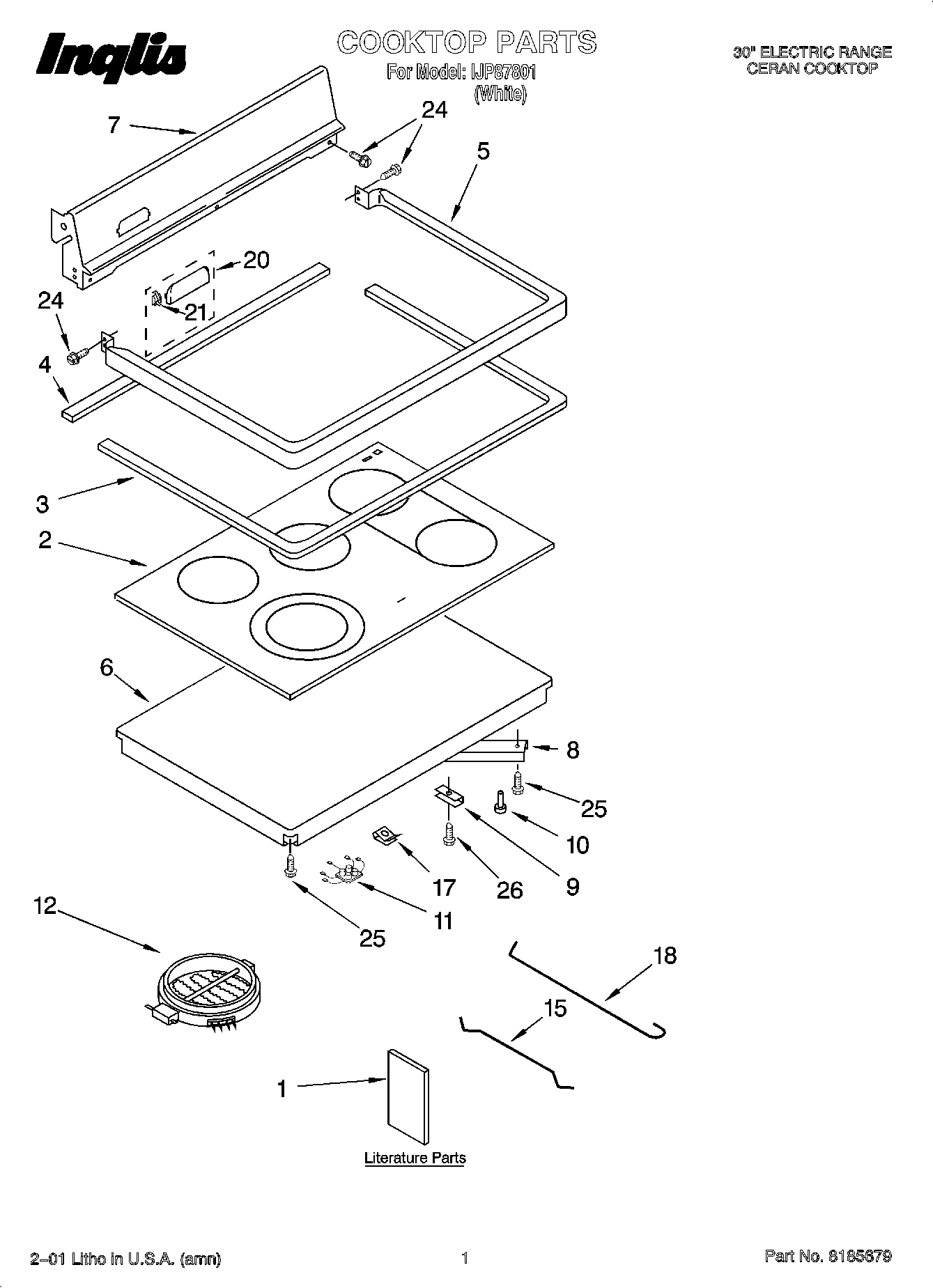 01 - COOKTOP PARTS