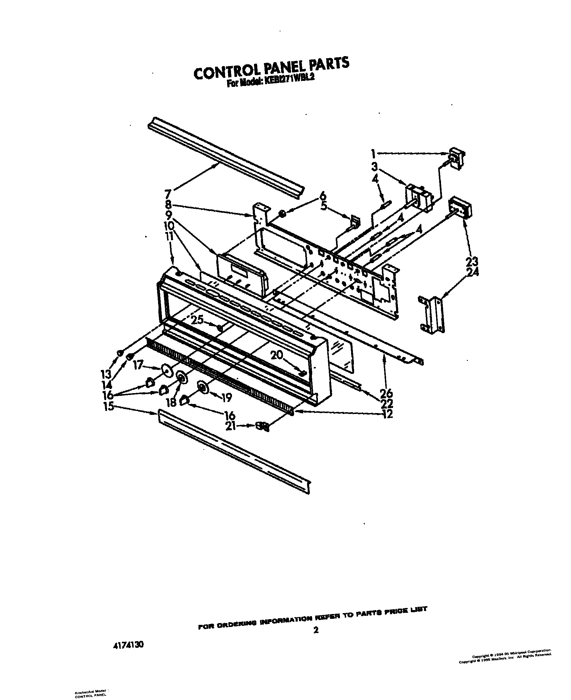 02 - CONTROL PANEL, LIT/OPTIONAL