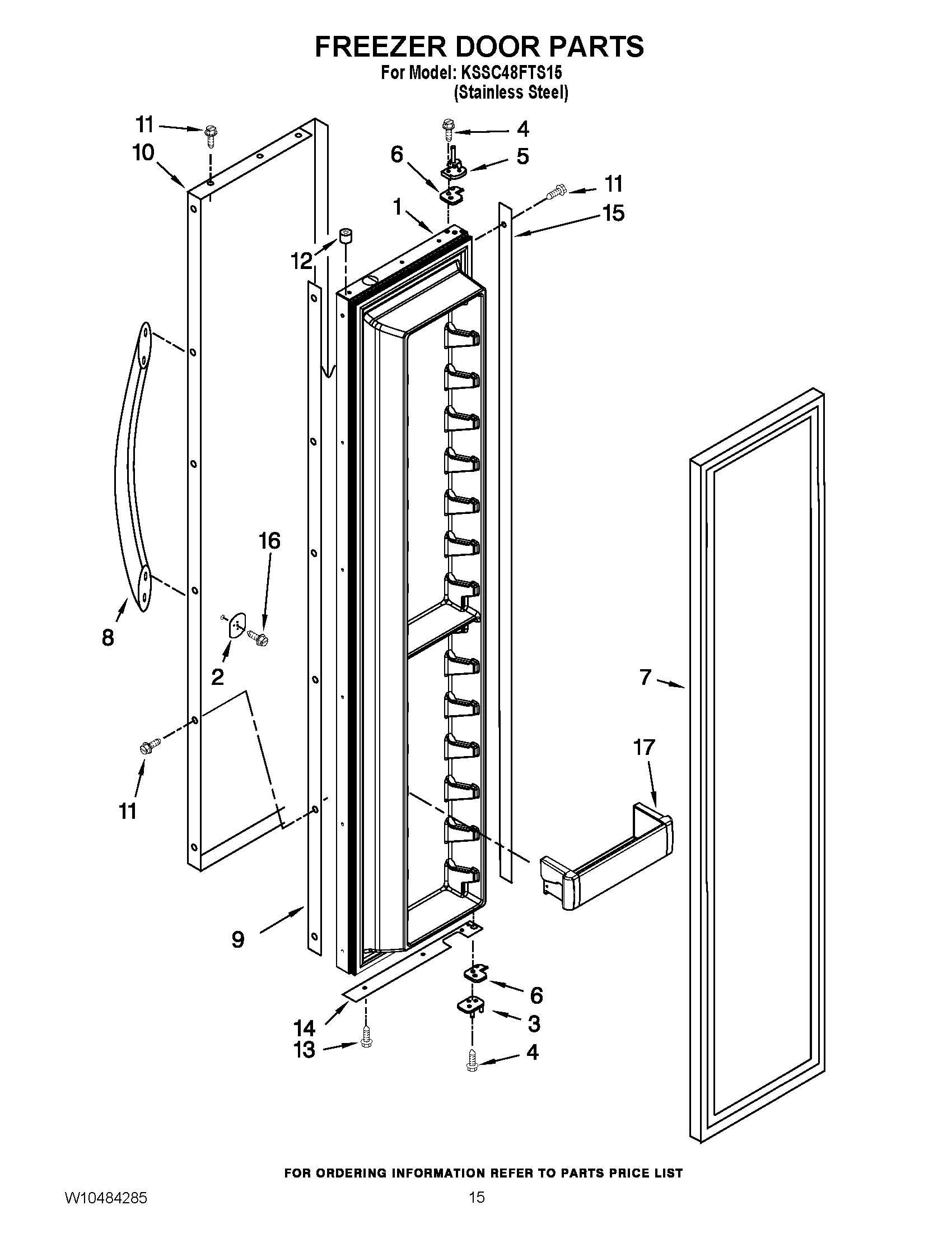 10 - FREEZER DOOR PARTS