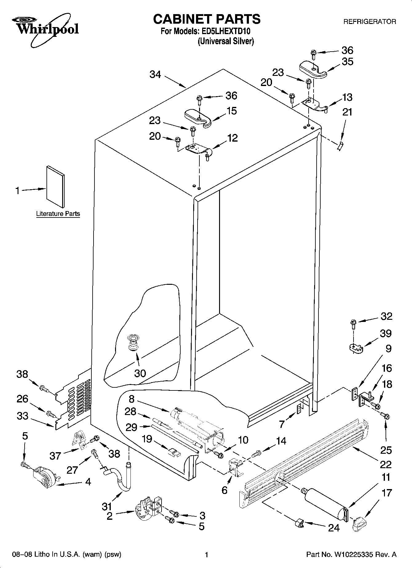 01 - CABINET PARTS