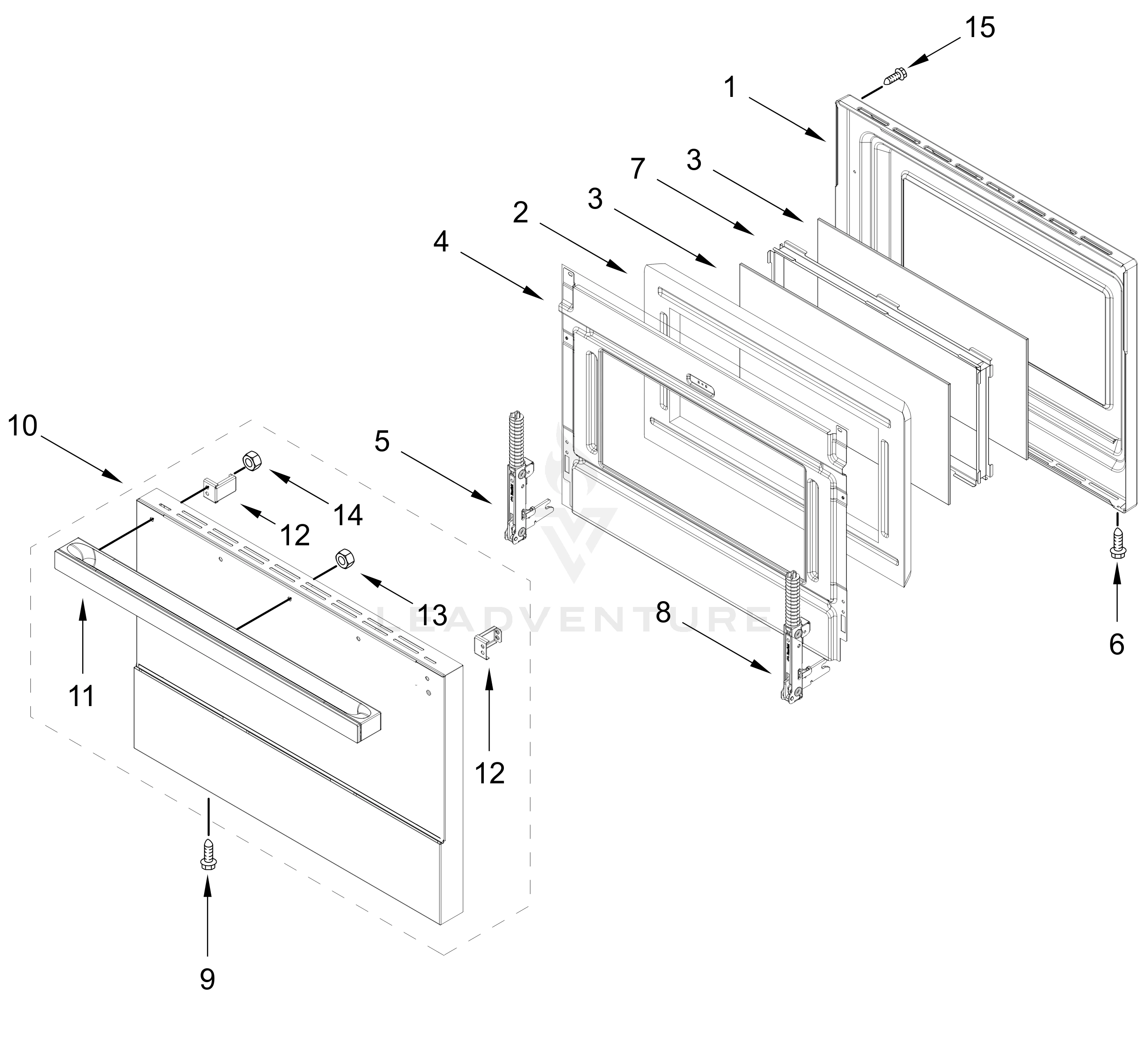 OVEN DOOR PARTS