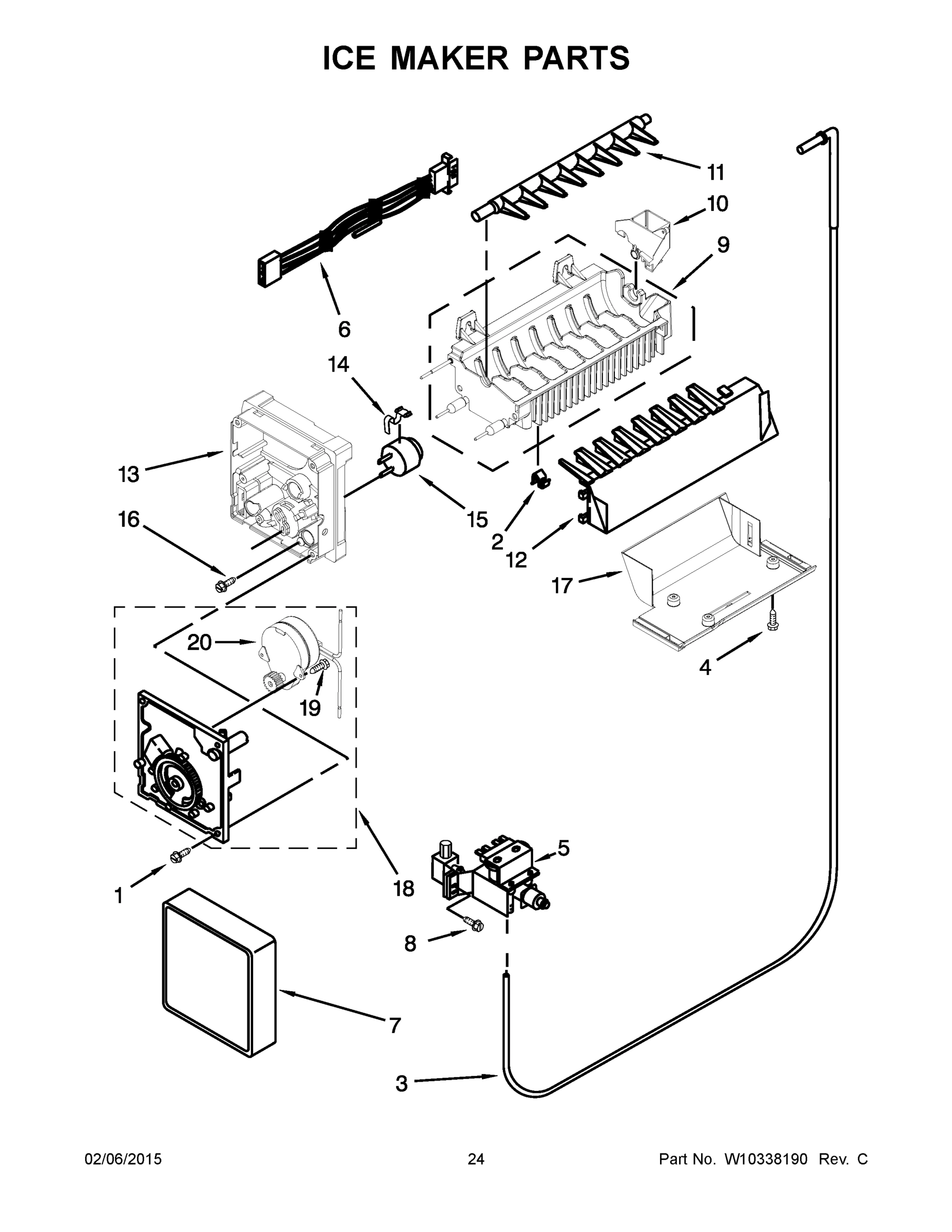 13 - ICE MAKER PARTS