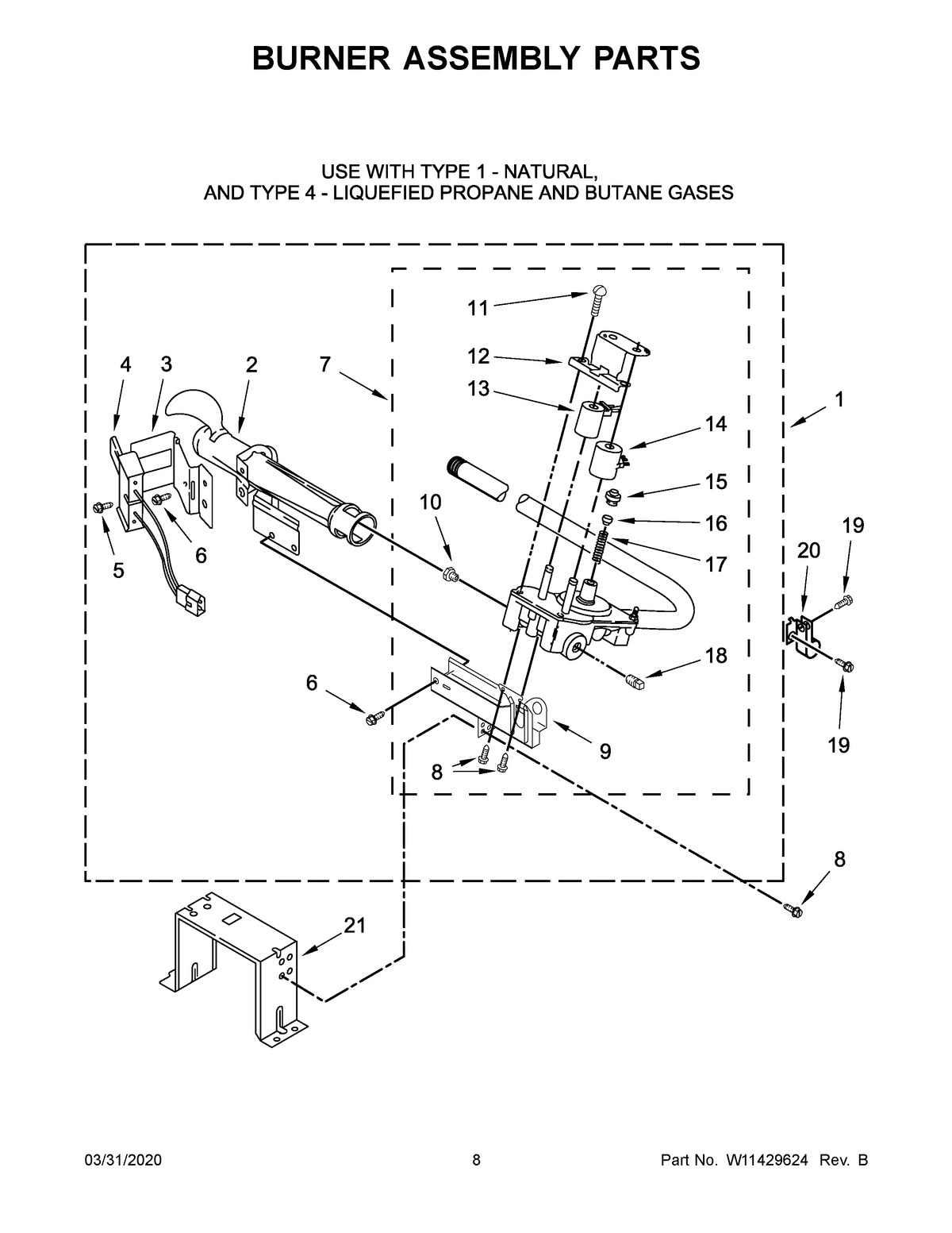 05 - BURNER ASSEMBLY PARTS