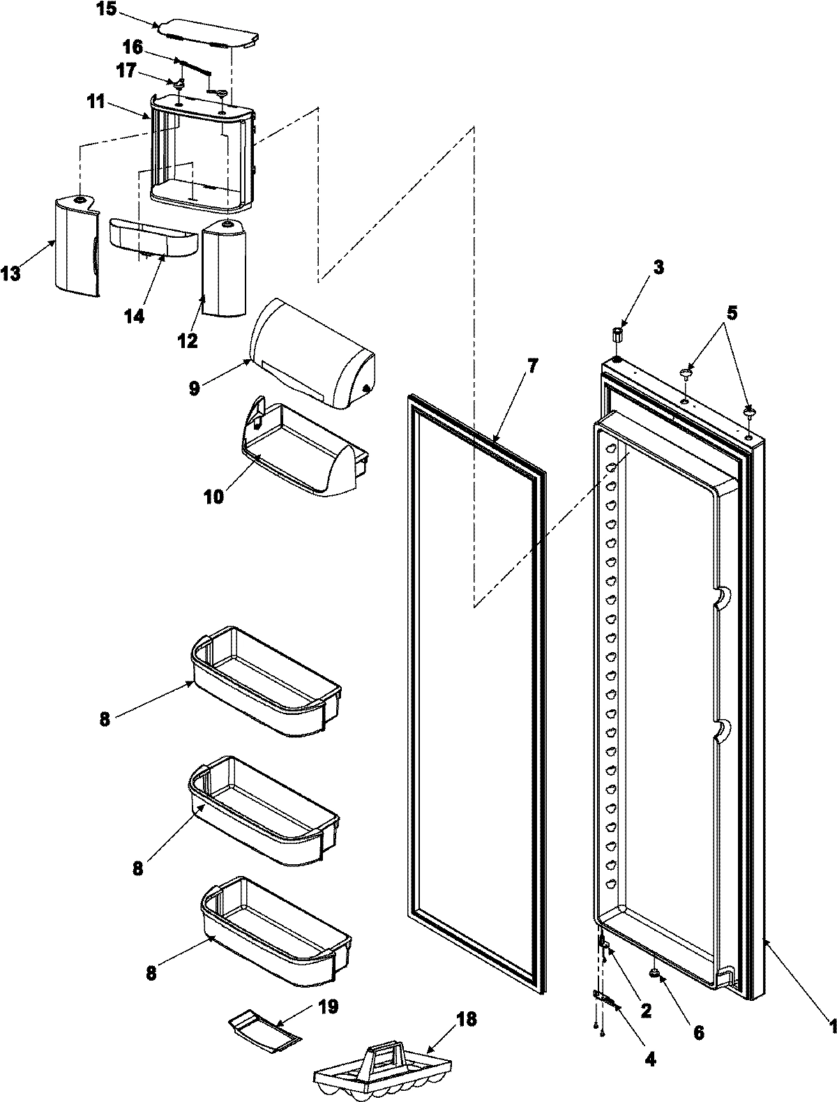 16 - REFRIGERATOR DOOR