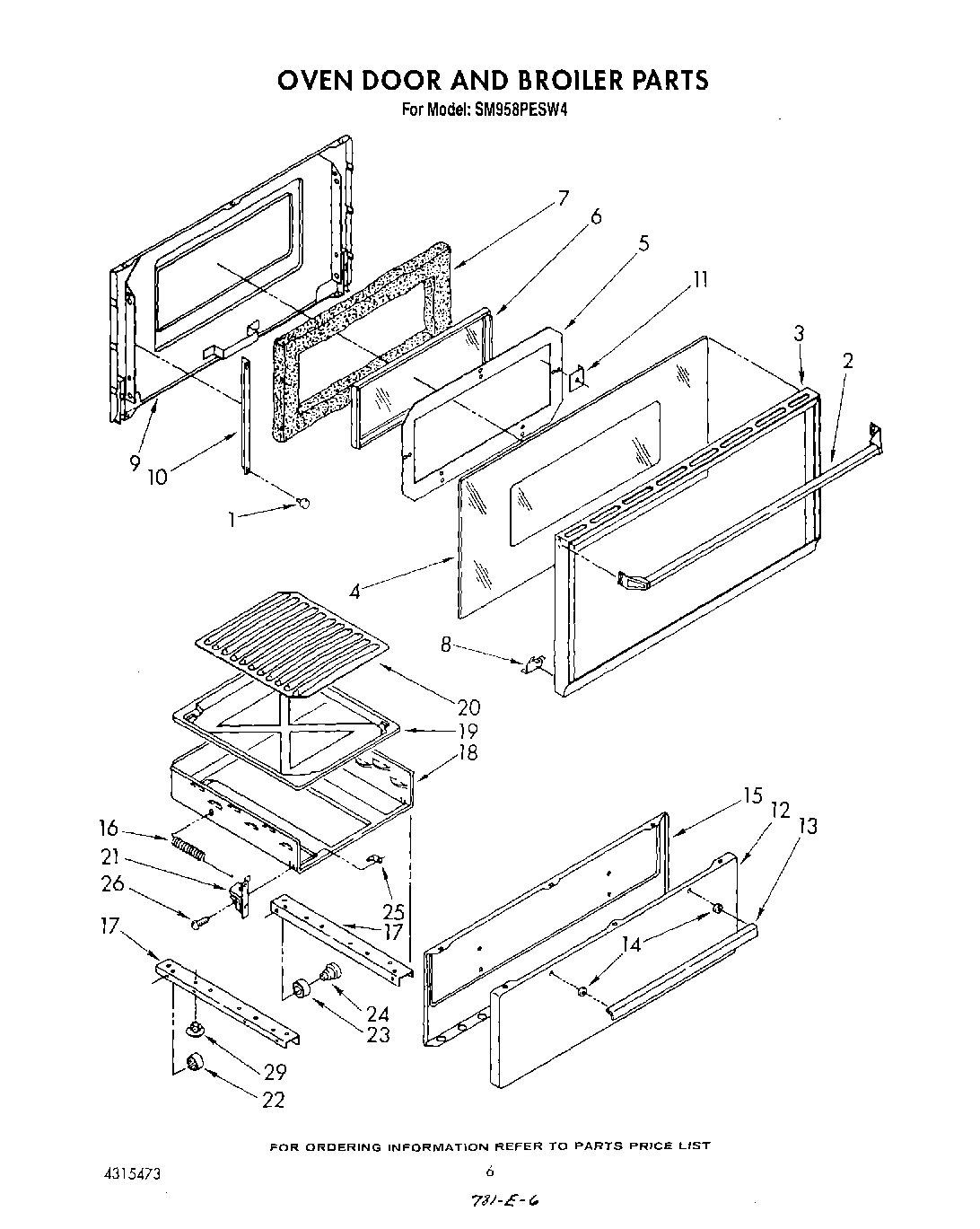 05 - OVEN DOOR AND BROILER