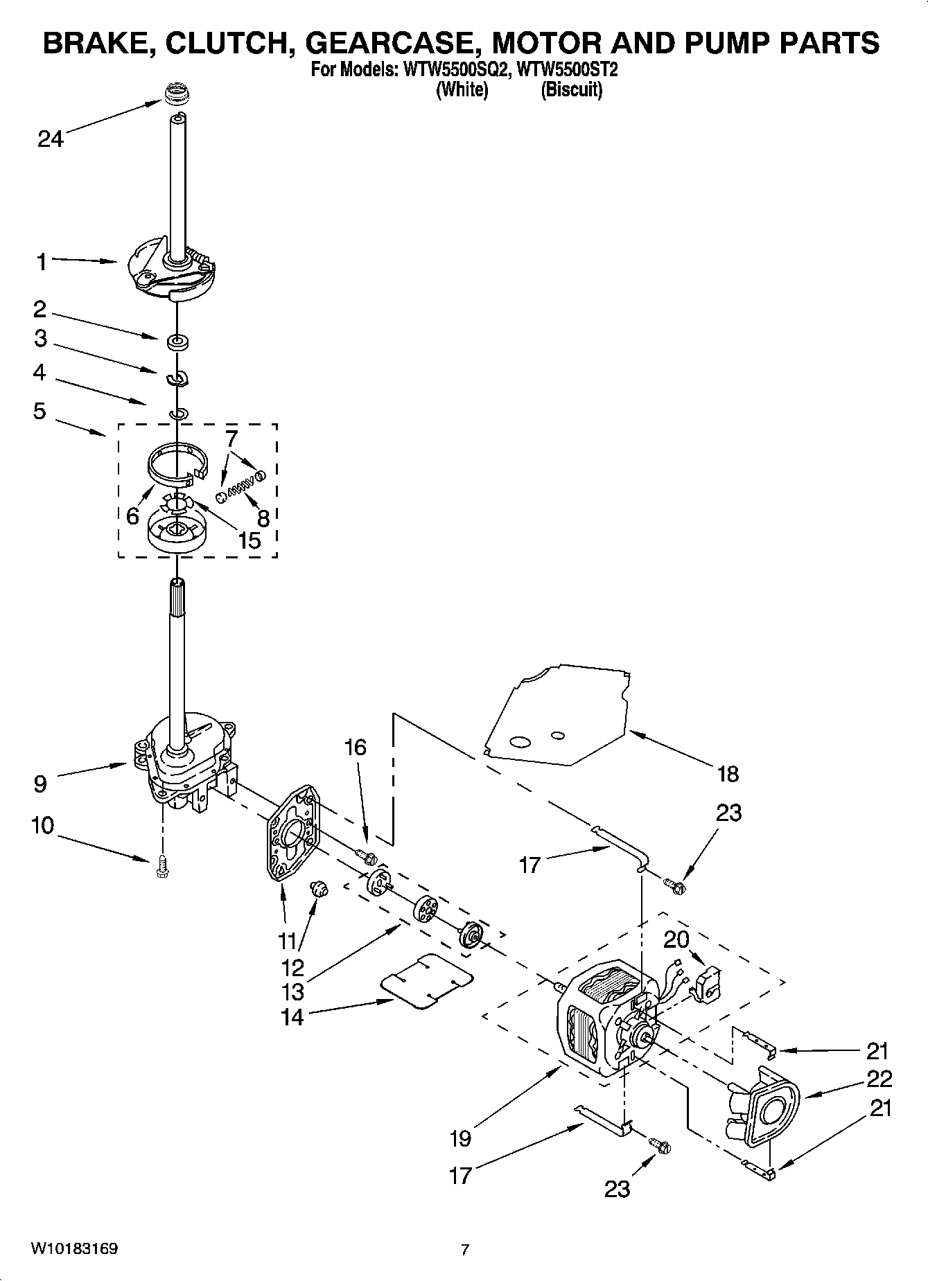 04 - BRAKE, CLUTCH, GEARCASE, MOTOR AND PUMP PARTS
