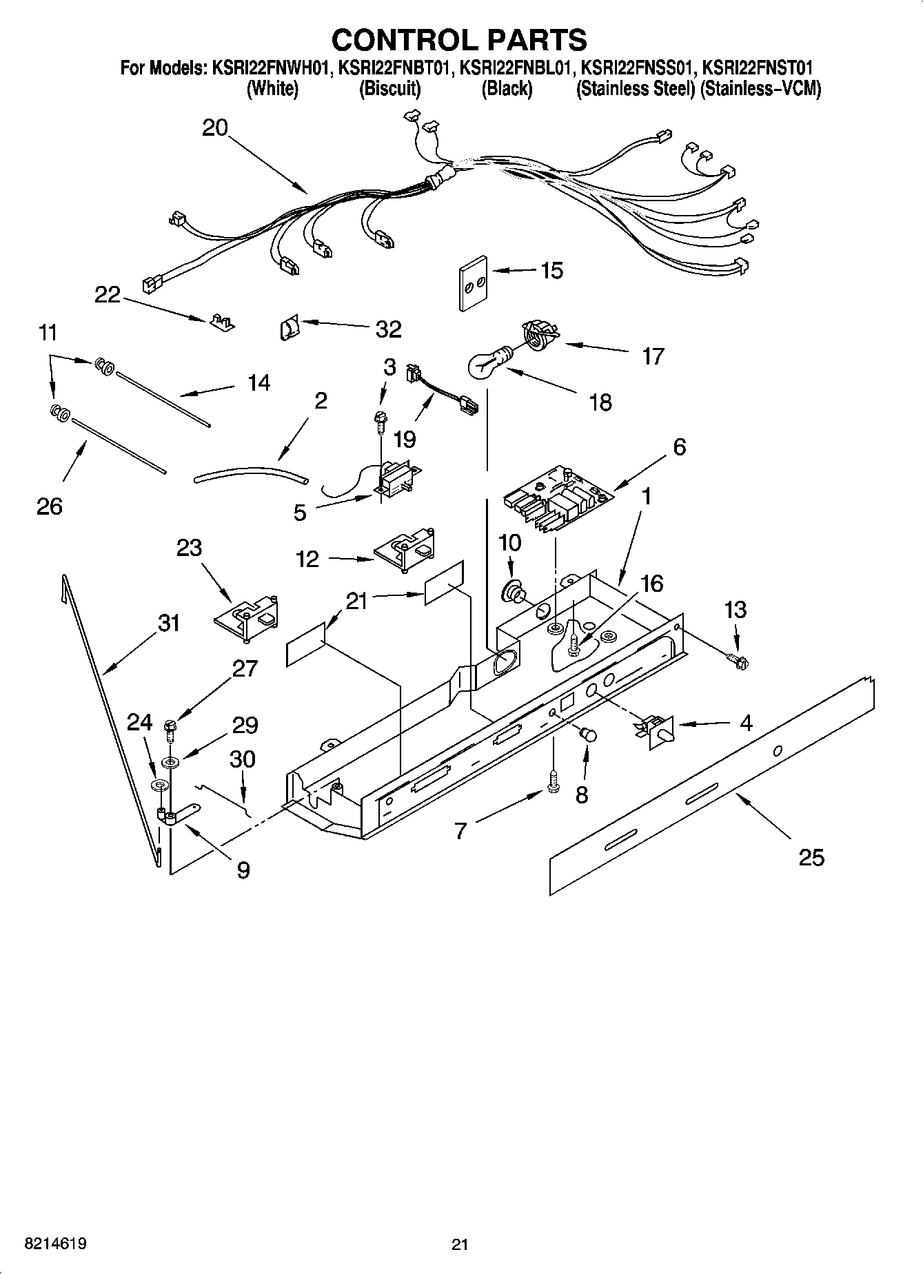 12 - CONTROL PARTS, OPTIONAL PARTS